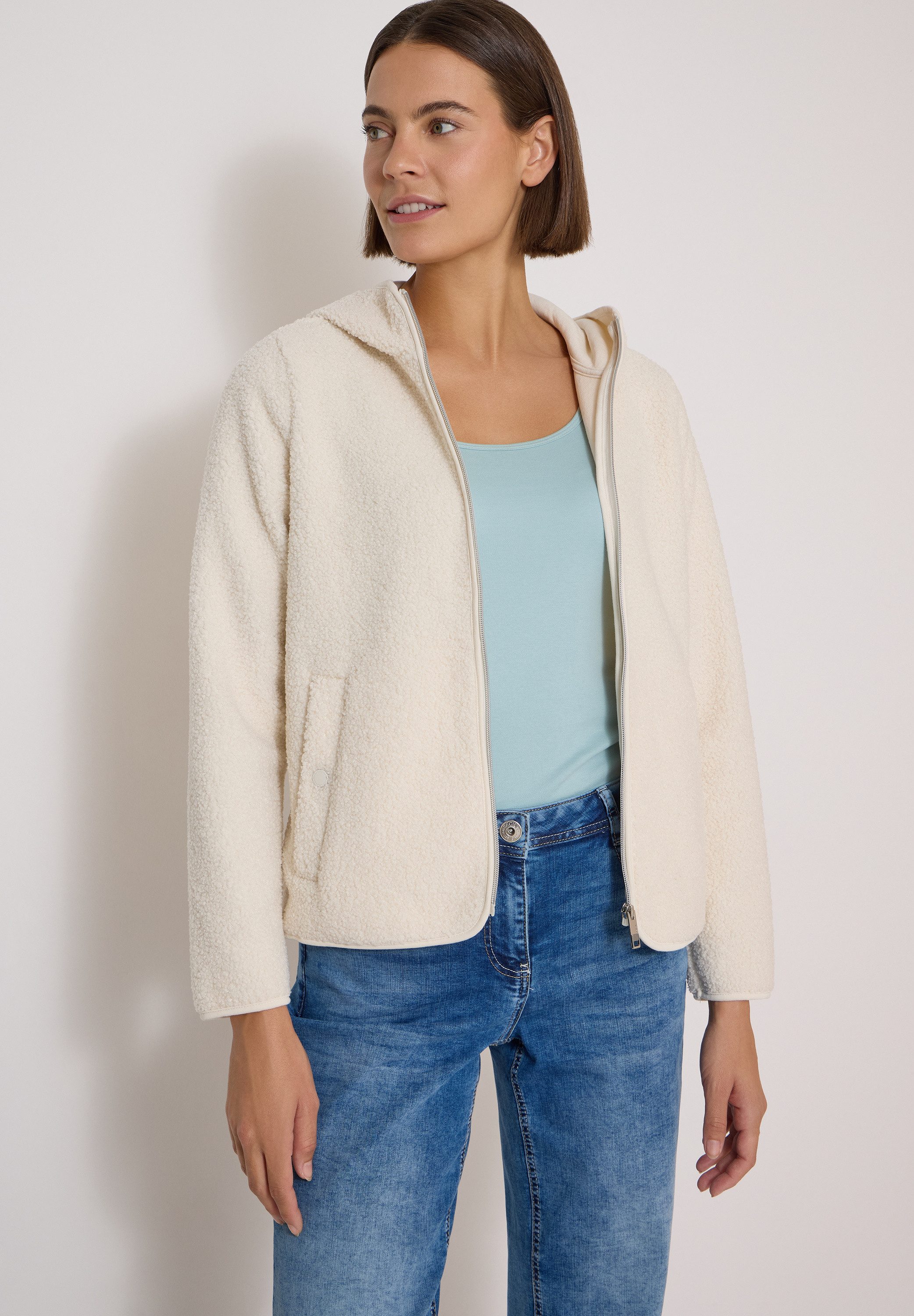 CECIL Cardigan mit Kapuze