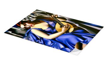 Posterlounge Wandfolie Tamara de Lempicka, Die Musikerin, Vintage Malerei