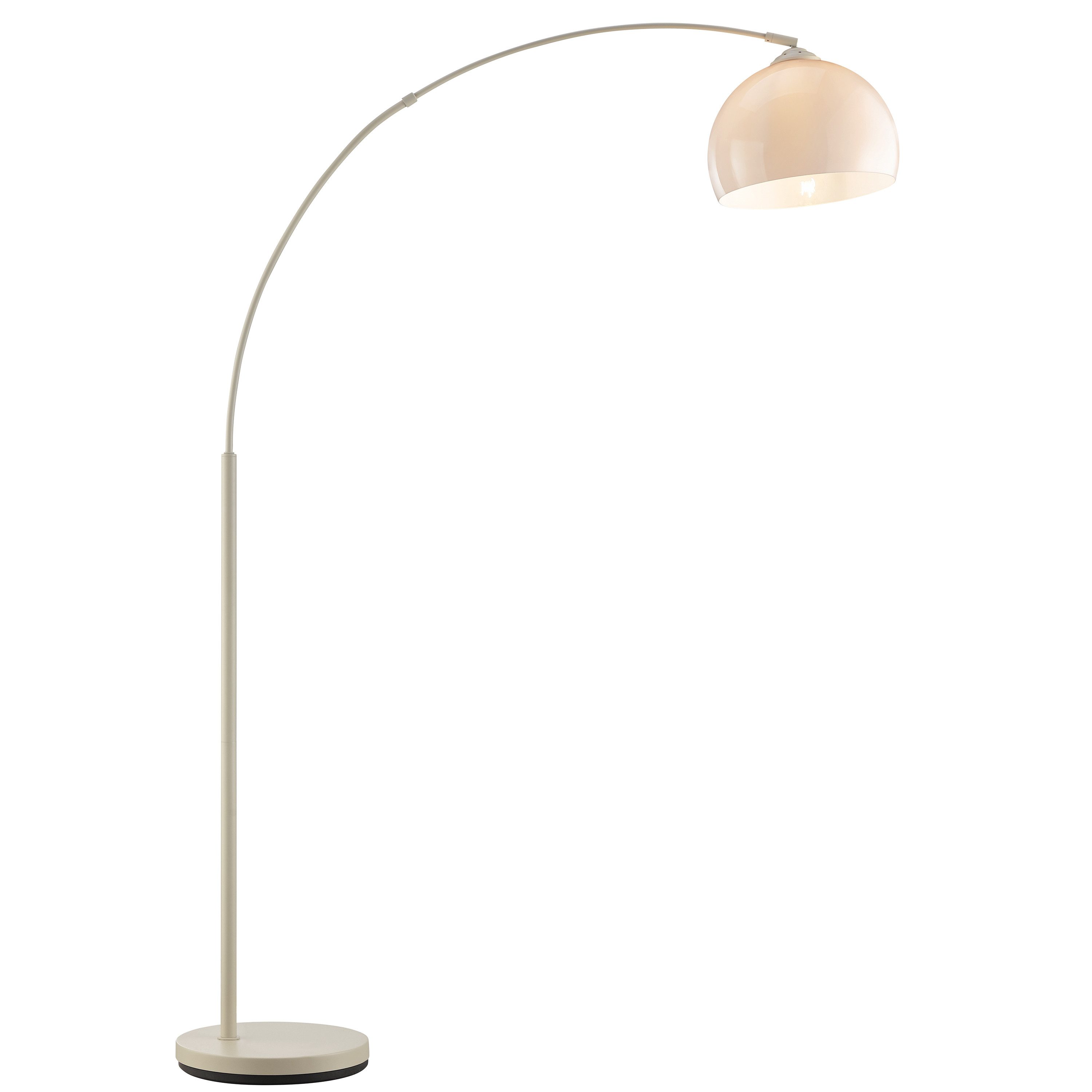 Brilliant Bogenlampe Vessa - Bogenstehleuchte, ohne Leuchtmittel, Stehlampe Wohnzimmer, H 166 cm, B 122 cm, E27-Fassung, Bogenleuchte
