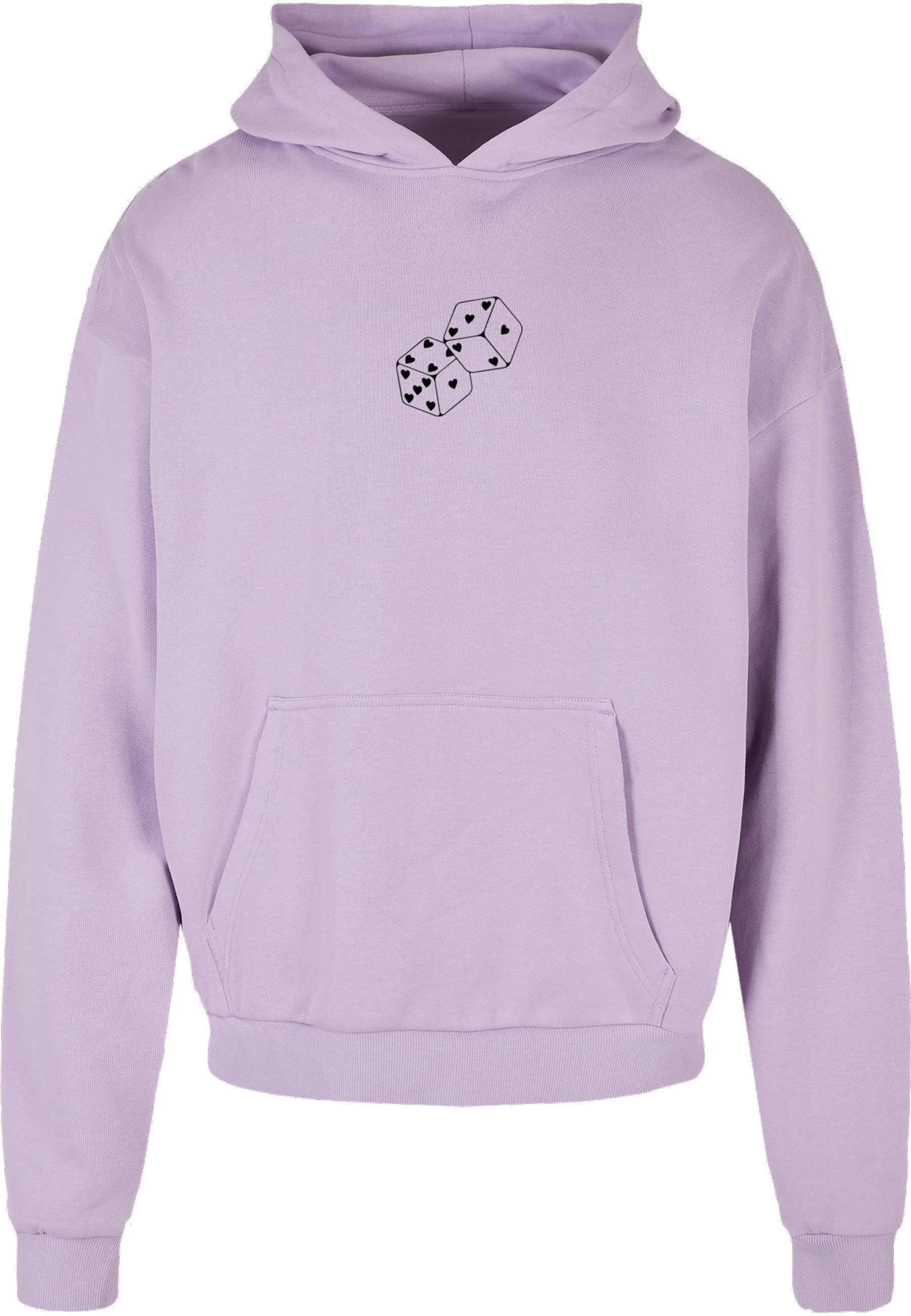 Merchcode Kapuzenpullover Merchcode Hugs & Love - Heart Dice Ultra Heavy Hoody (1-tlg)
