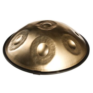 FAME Handpan,Handpan Four F-Andango, 22" Edelstahl, Gold Finish, 9 Töne, Stimmung F3 Low Pygmy, 440 Hz Frequenz, inklusive Bag PRO, meditativer Klang", Handpan, Handpan, F-Andango Handpan