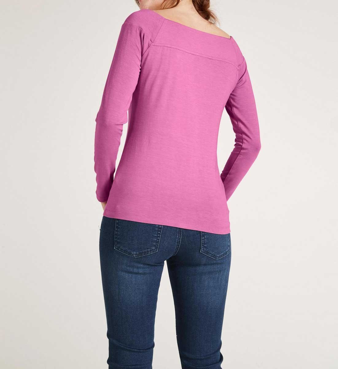 pink Heine heine Damen T-Shirt Carré-Jerseyshirt,