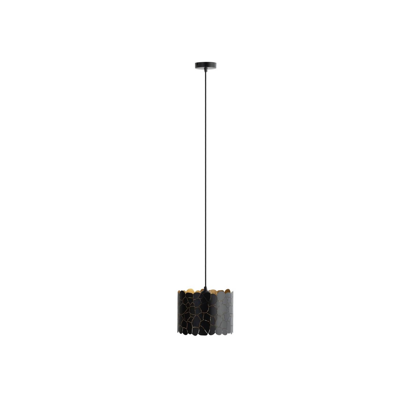Lindby Hängeleuchte Aralena, Metall, Schwarz IP20, 1 x 15 W LED