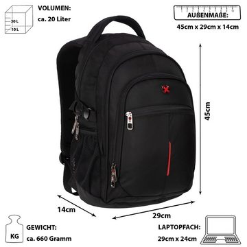 EAAKIE Rucksack Travel N Meet Rucksack Sport Reisen Arbeit Freizeit Jungen Herren, Freizeitrucksack, Sportrucksack, Businessrucksack