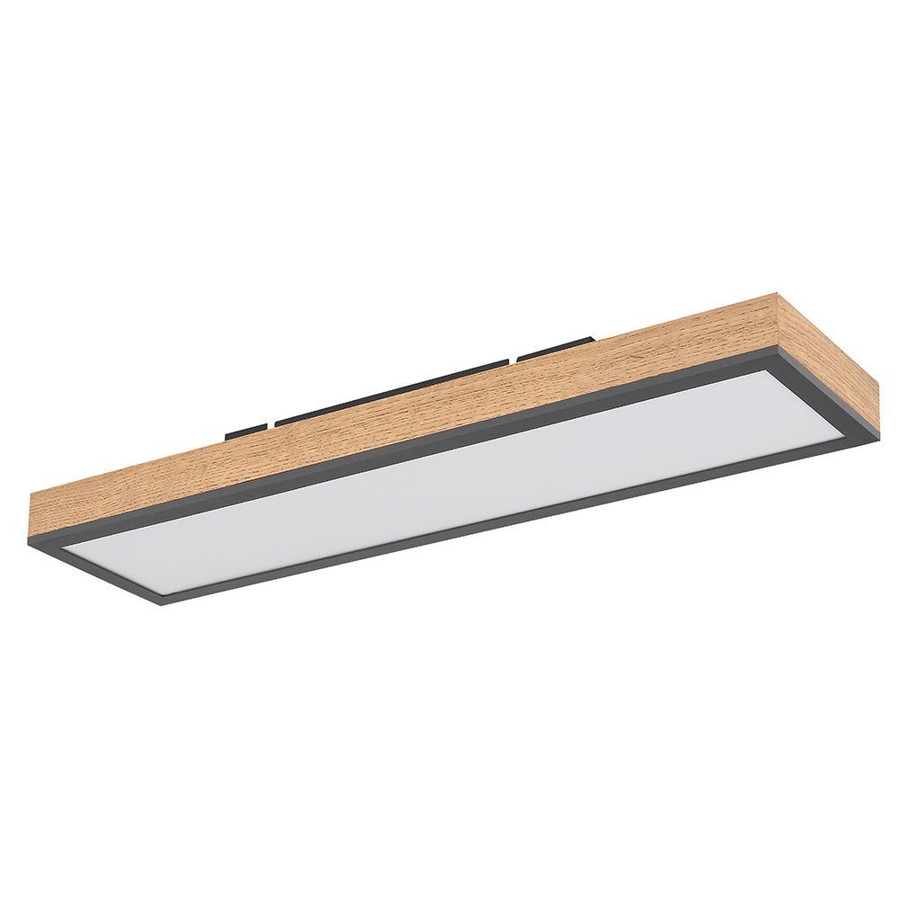 etc-shop LED Deckenleuchte, LED Leuchtmittel Deckenleuchte Warmweiß, Holz Holz Deckenlampe inklusive, Wohnzimmer