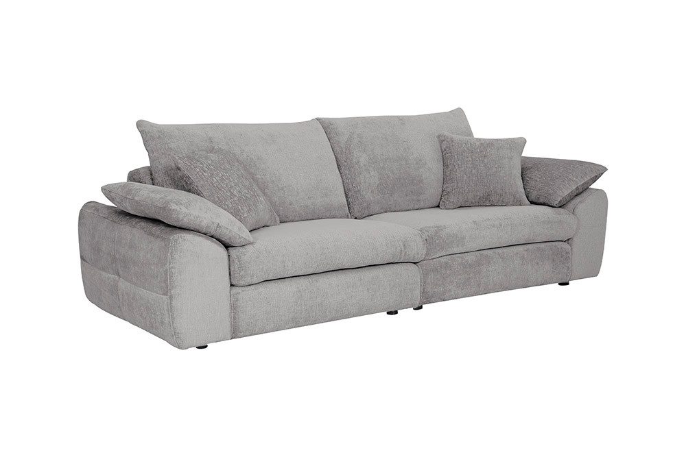 riess-ambiente Sofa SOHO 265cm grau – Chenille, 4-Sitzer, Wellenunterfederung, Einzelartikel 1 Teile, großzügige Couch mit hohem Sitzkomfort – ideal fürs Wohnzimmer