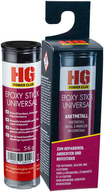 HG Klebstoff PowerGlue, (1-tlg), Epoxy-Stick, 56 g