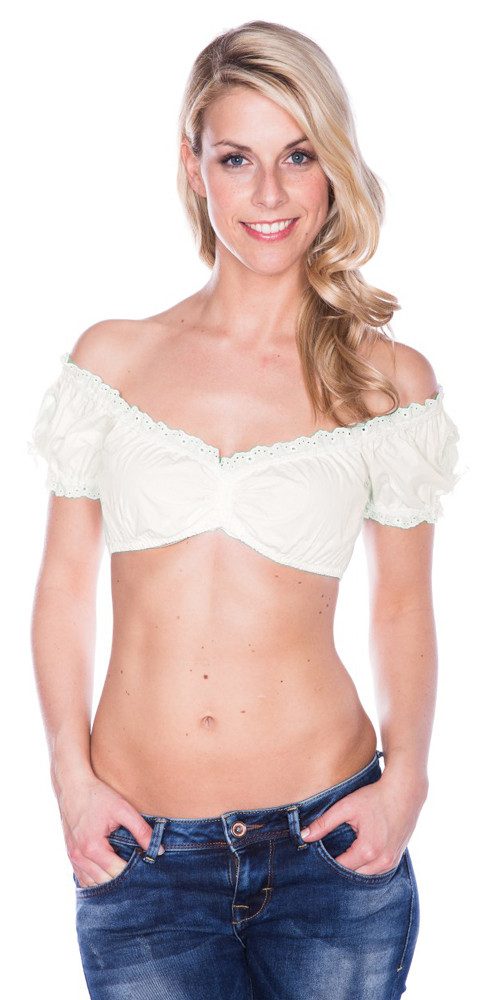 Dirndlbluse MADL Herzenssache, Ecru
