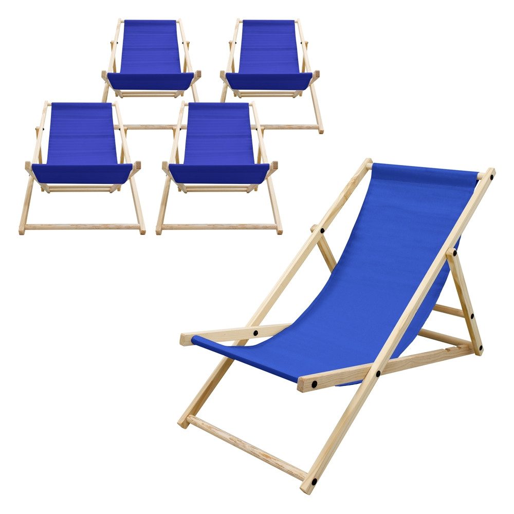 ECD Germany Gartenliege Holz Beachstuhl klappbarer günstig online kaufen