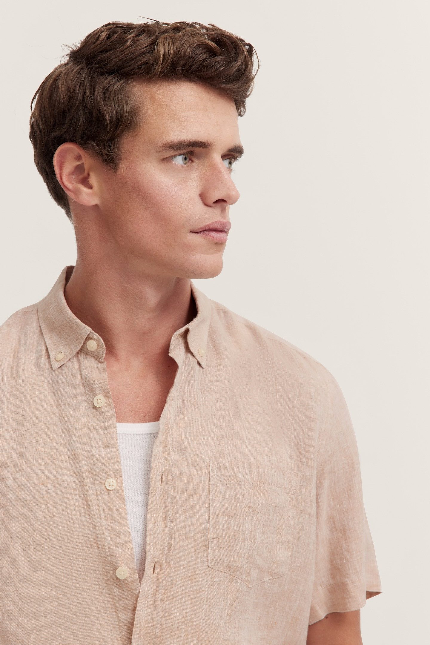 bugatti Kurzarmhemd aus Leinen
