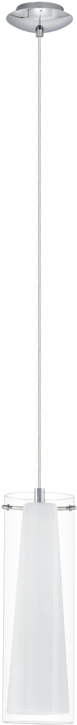 EGLO Hängeleuchte PINTO Pendellampe, E27, IP20, Stahl und Glas, Esstischlam günstig online kaufen