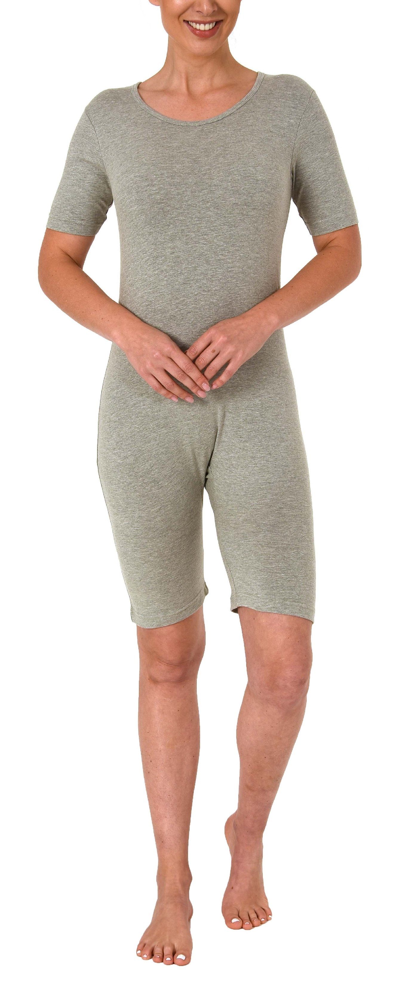 Normann Care Pyjama Pflegebody kurzarm UNISEX mit diagonalem Reißverschluss am Rücken