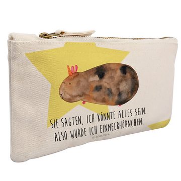 Mr. & Mrs. Panda Kosmetiktasche Meerhörnchen - Weiß - Geschenk, Einhörner, Schminktasche klein, Kosme (1-tlg)