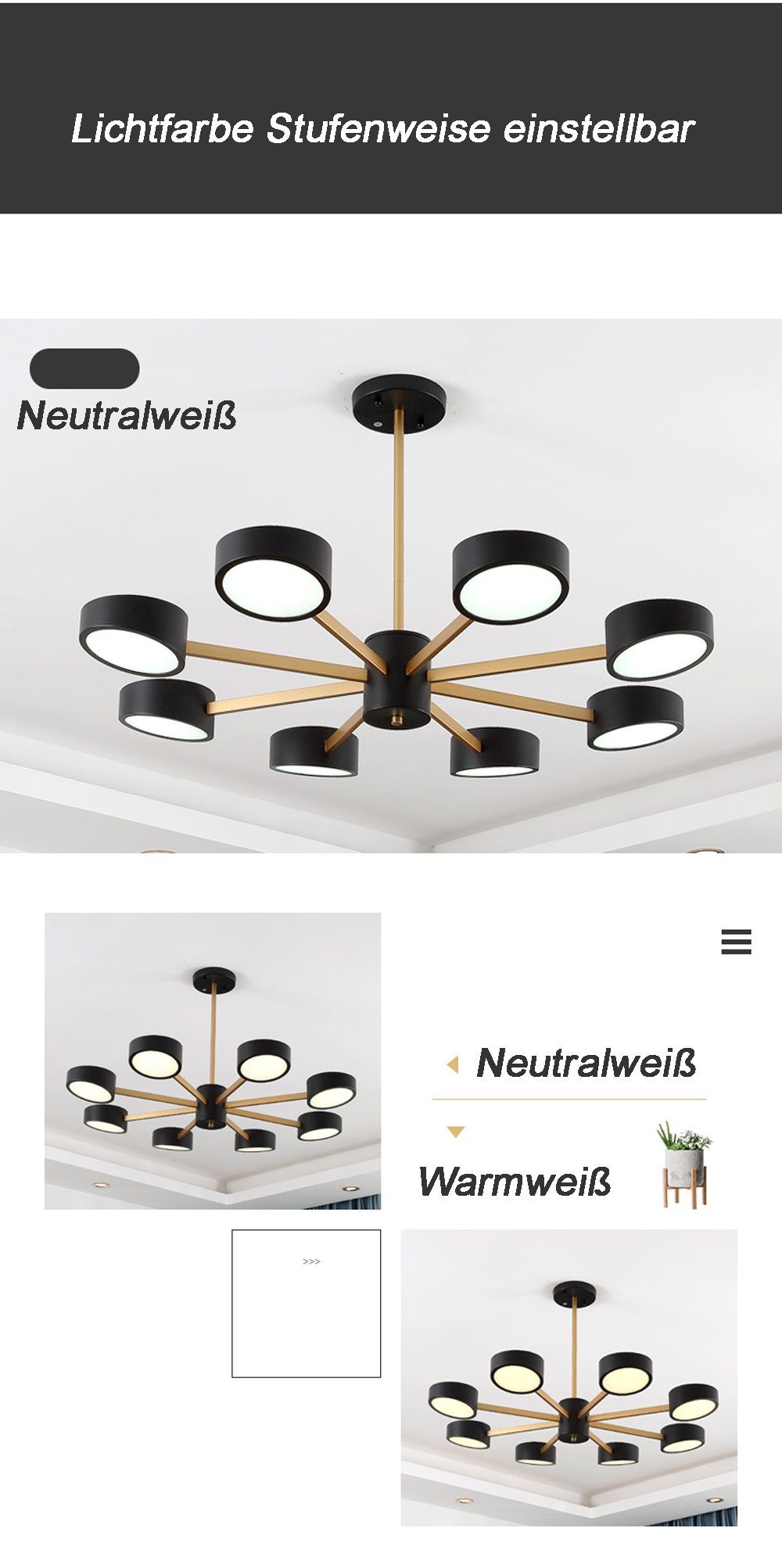 Euroton LED Pendelleuchte LED Pendelleuchte Deckenlampe günstig online kaufen
