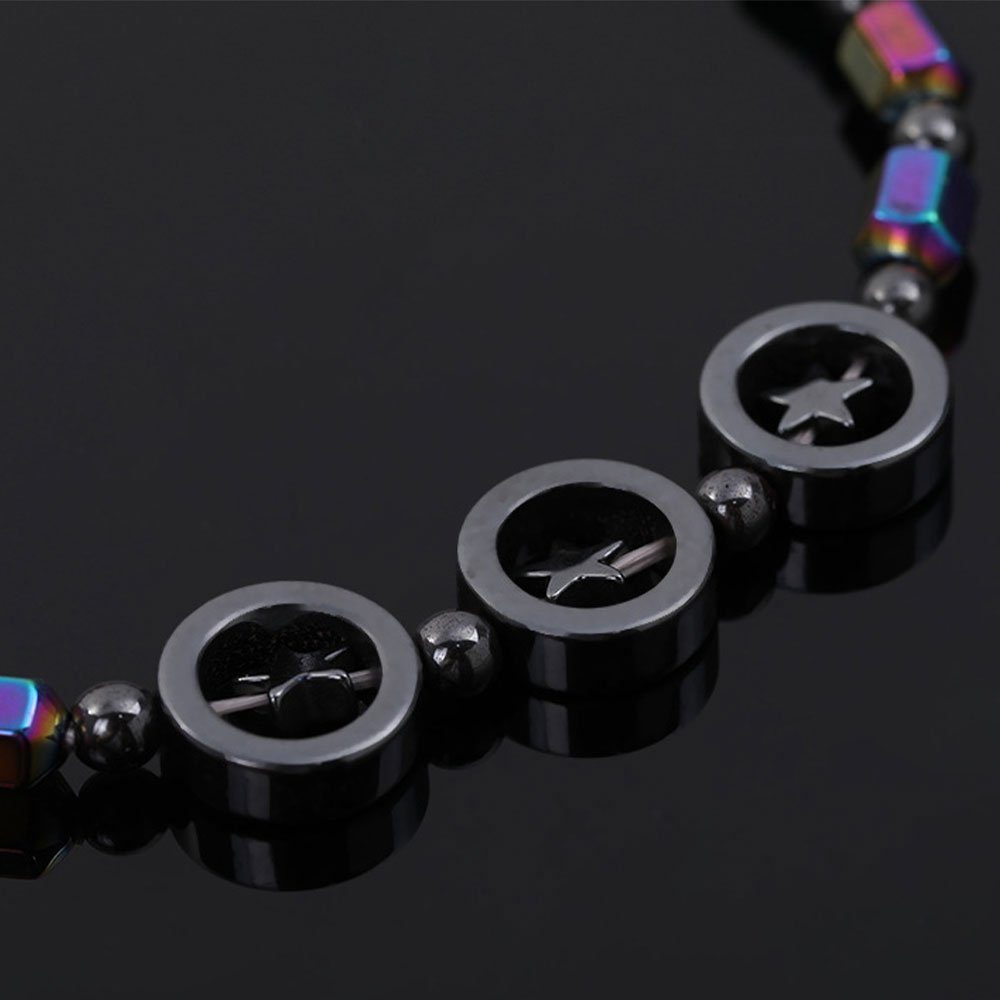 LAKKEC Fußkette Funkelndes Kreatives bunte Design Damenschmuck Pentagramm