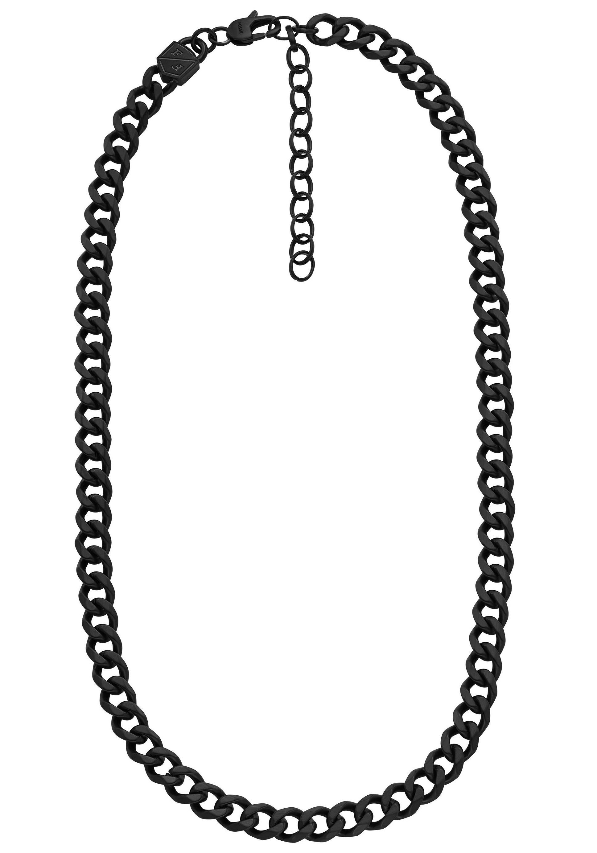 Fossil Edelstahlkette JEWELRY BOLD CHAINS, schwarz JF04614040 JF04612710, JF04614040