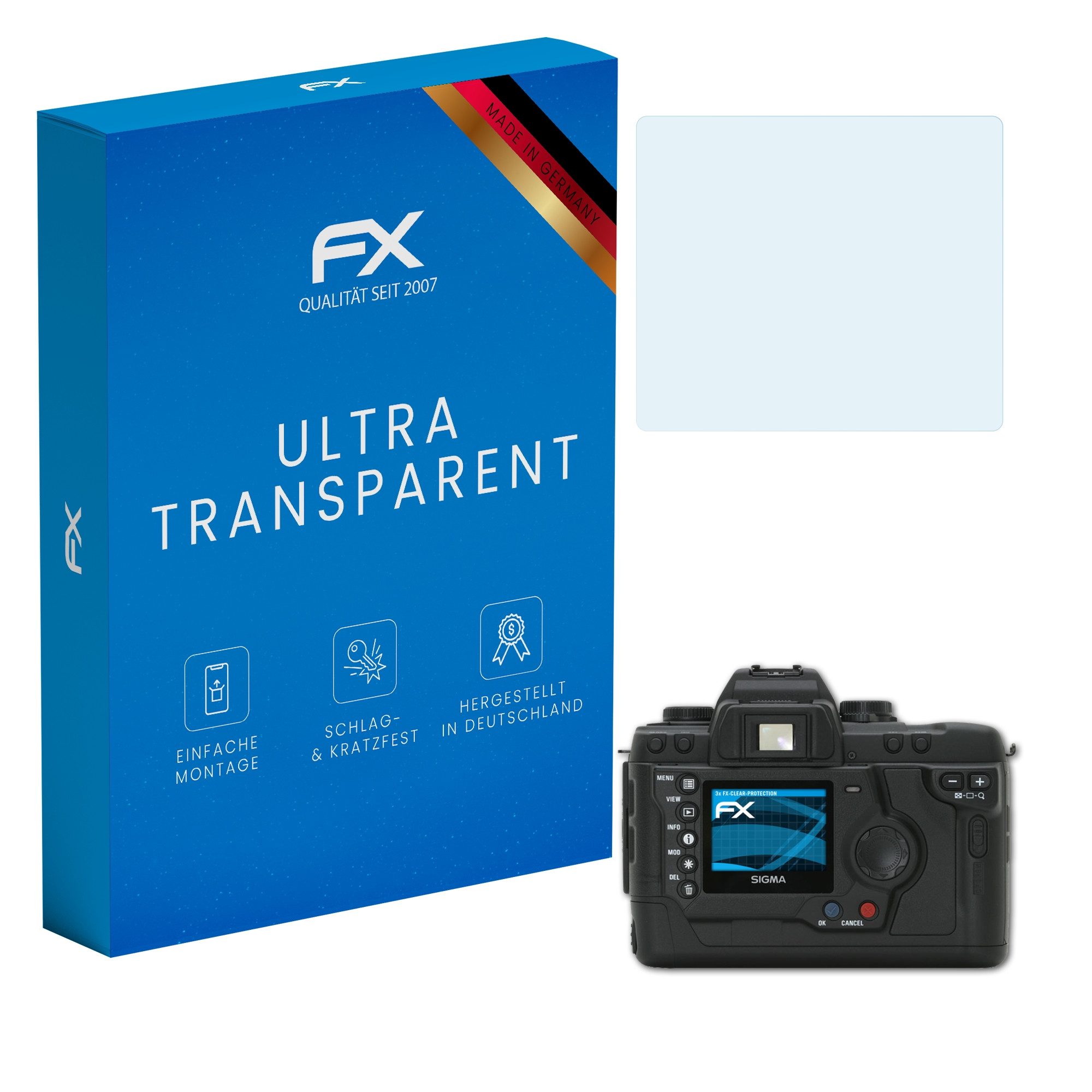 Schutzfolie Displayschutz für Sigma SD10