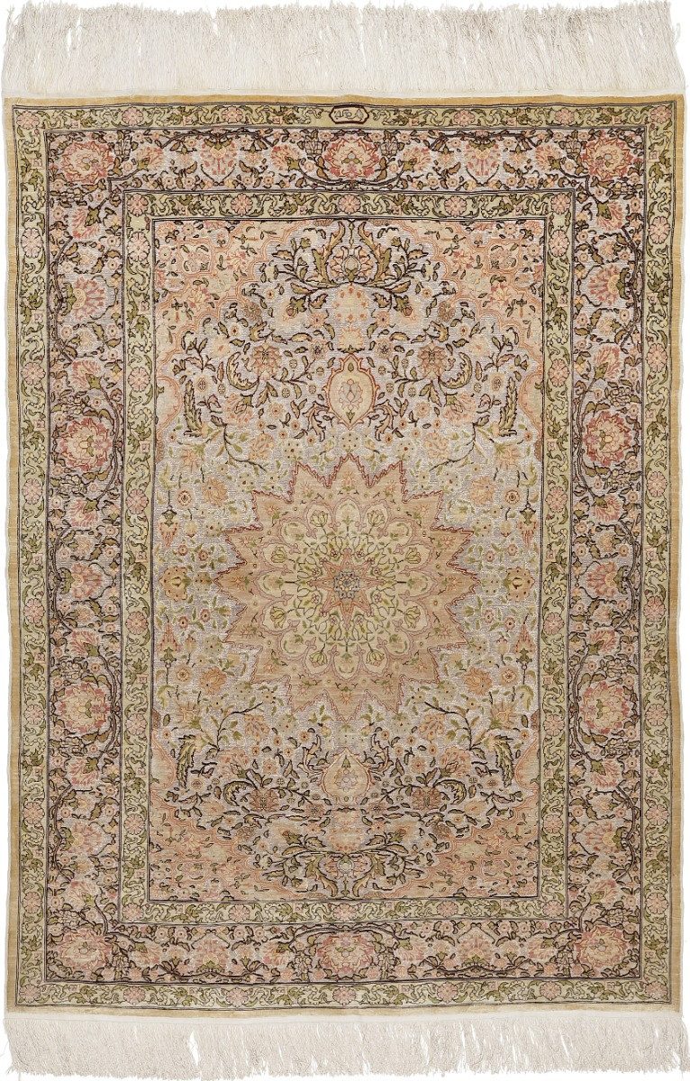 Carpet Avenue Teppich Hereke Seide 160x110, Rechteck, Höhe: 5 mm