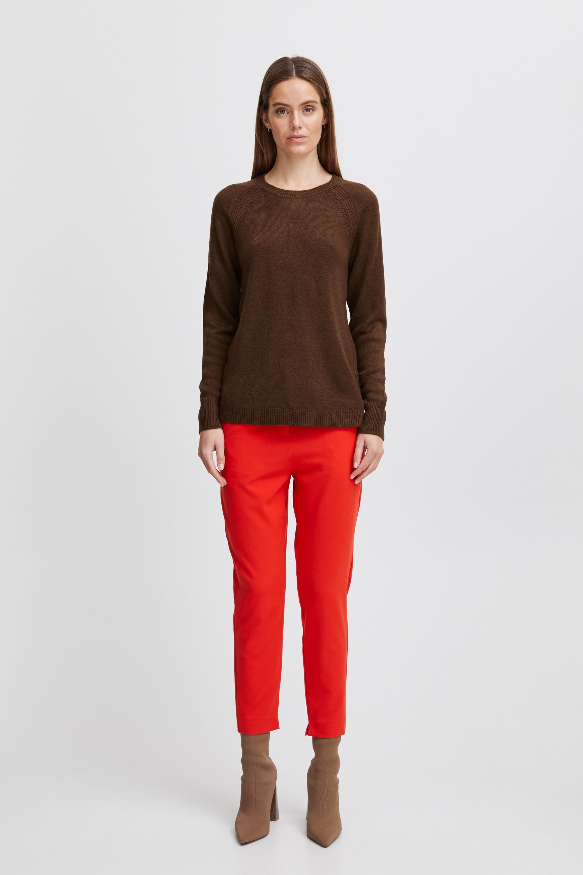 SLIT 20811905 b.young - BYMALEA (191419) Coffee Strickpullover Chicory JUMPER 3