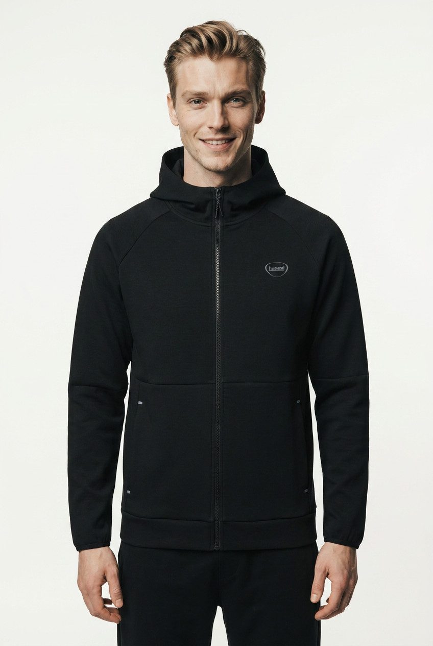 hummel Kapuzensweatjacke HMLTECH FLEECE REGULAR ZIP HOODIE mit Kapuze, Langarm, normale Schnittform