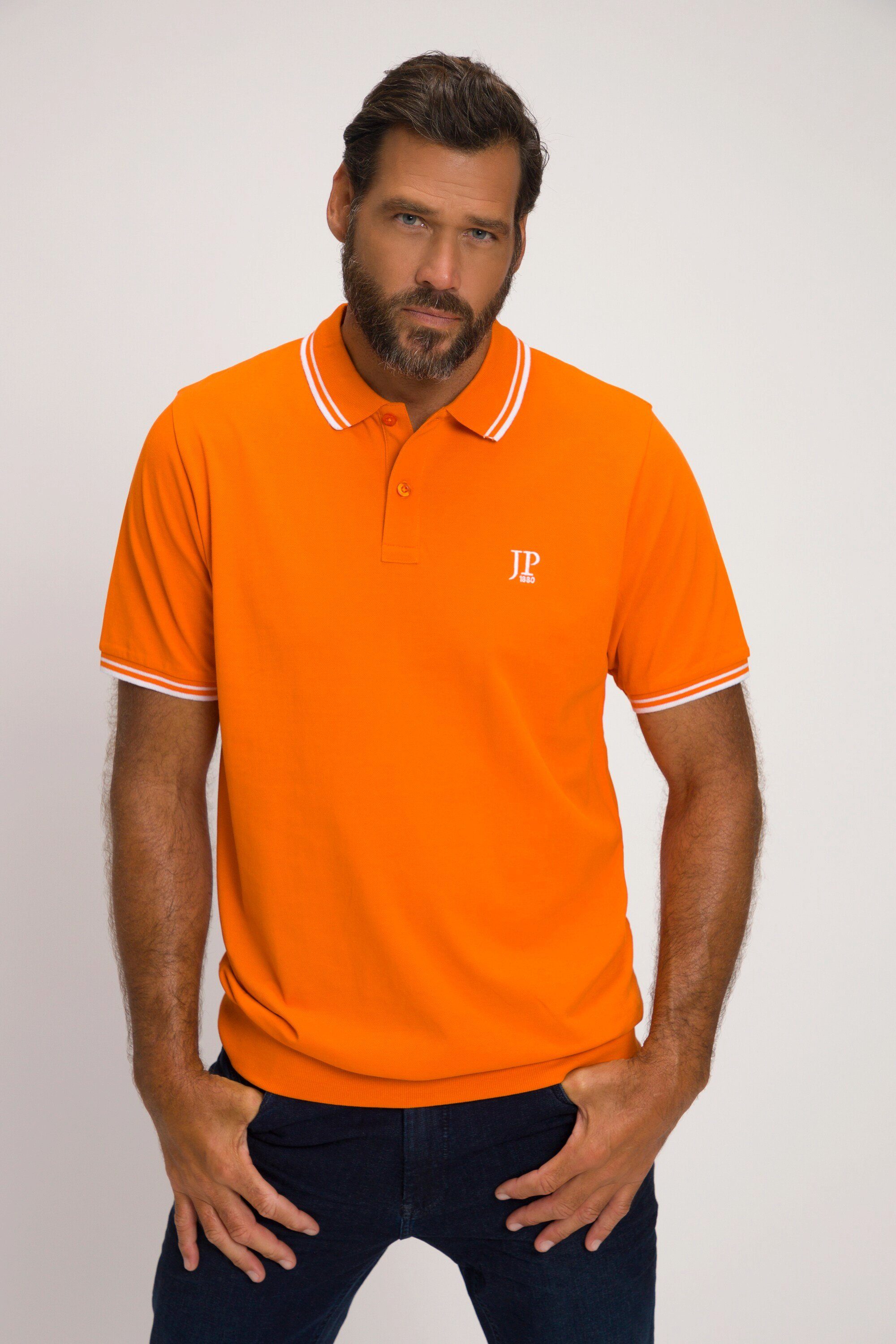 JP1880 Poloshirt Poloshirt Bauchfit Piqué Halbarm bis 8 XL orange