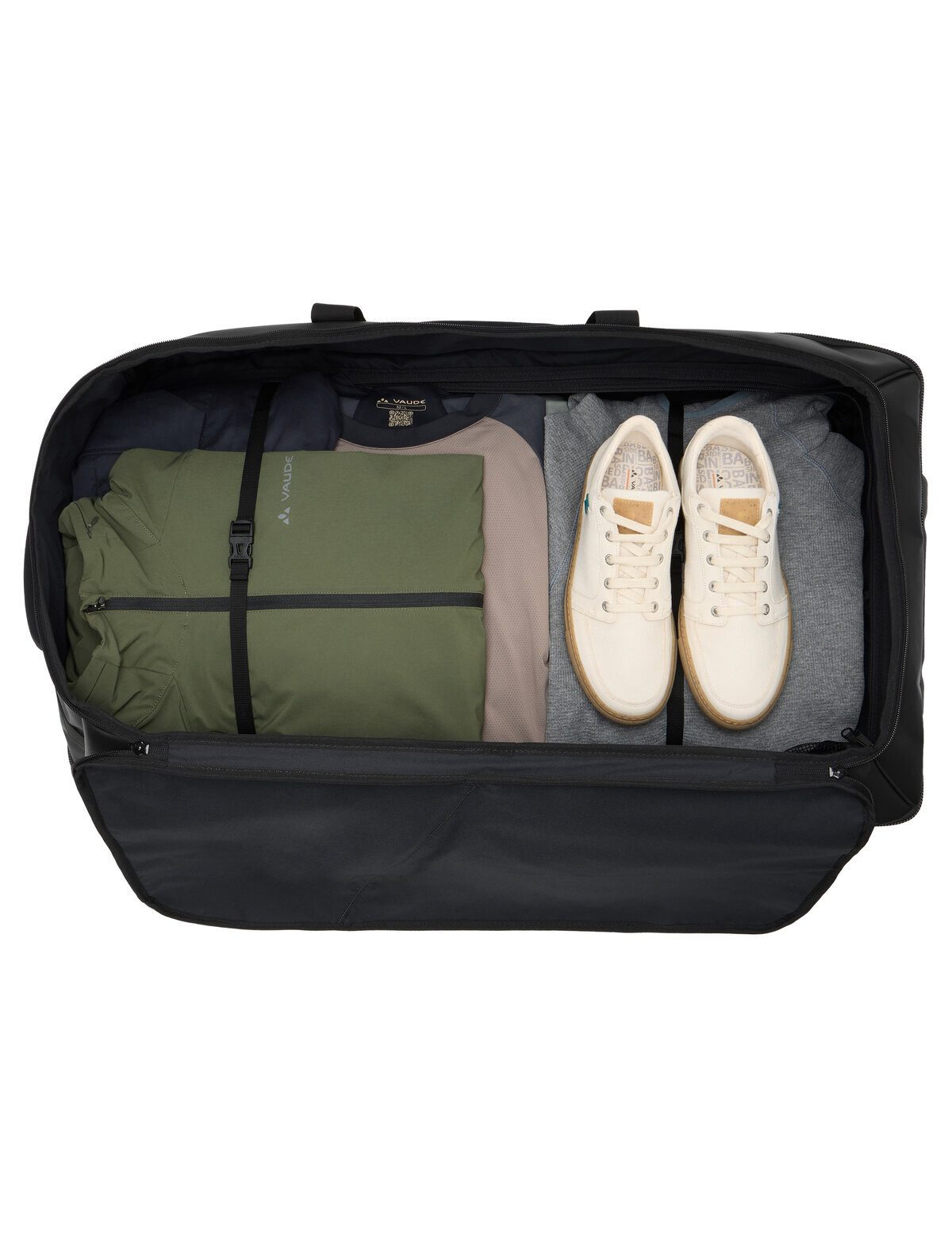 VAUDE Trolley Rotuma 90, 2 Rollen, Reisetasche mit Rollen und Teleskopgriff, 90 Liter