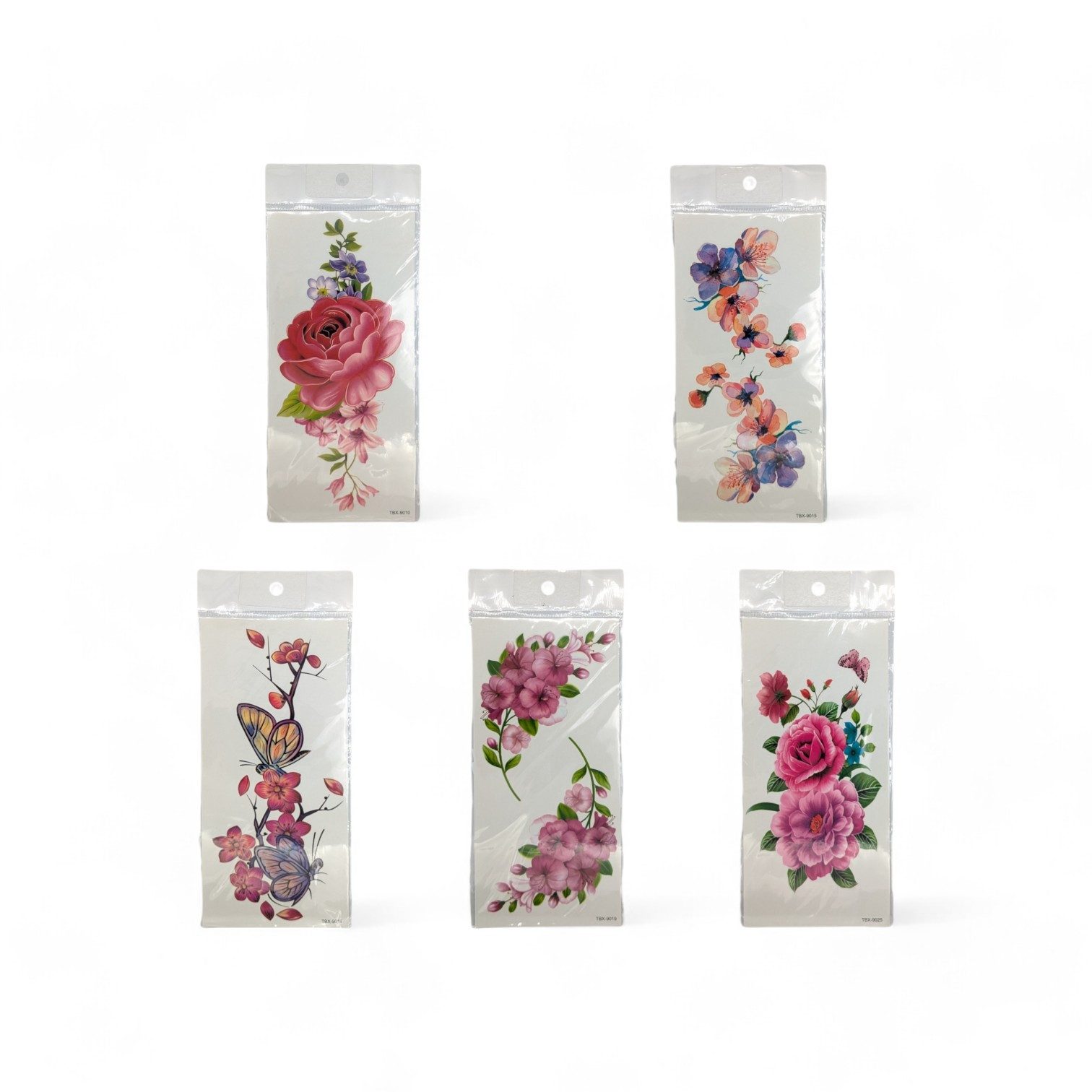 Eyecatcher Schmuck-Tattoo Blumen- und Schmetterlings-Tattoos – Temporäre Körperkunst