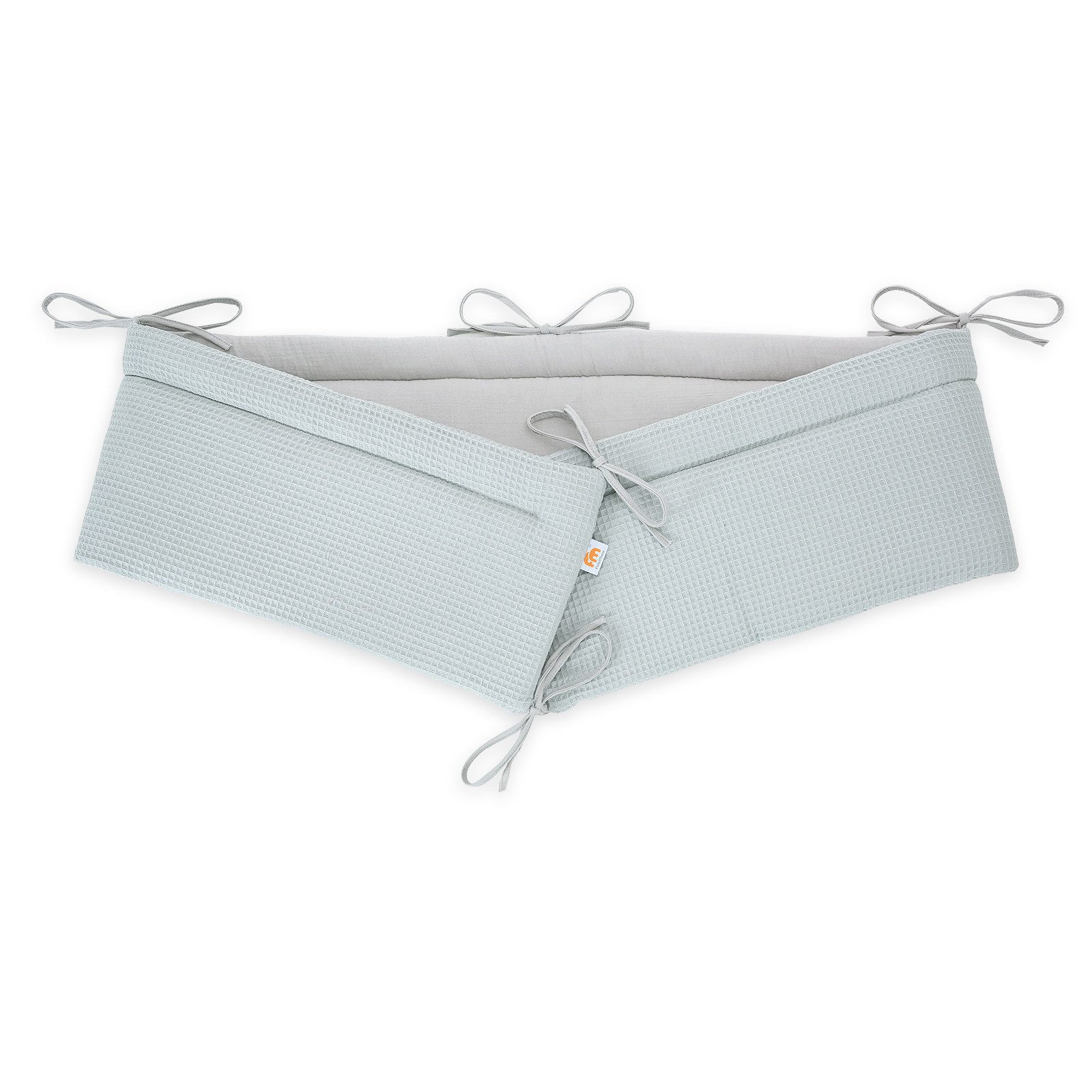 FabiMax Bettnestchen Musselin + Waffel-Piqué 2 in 1 Nestchen für Beistellbett Boxspring, 2in1 Wendedesign, 100% Baumwolle, Made in EU