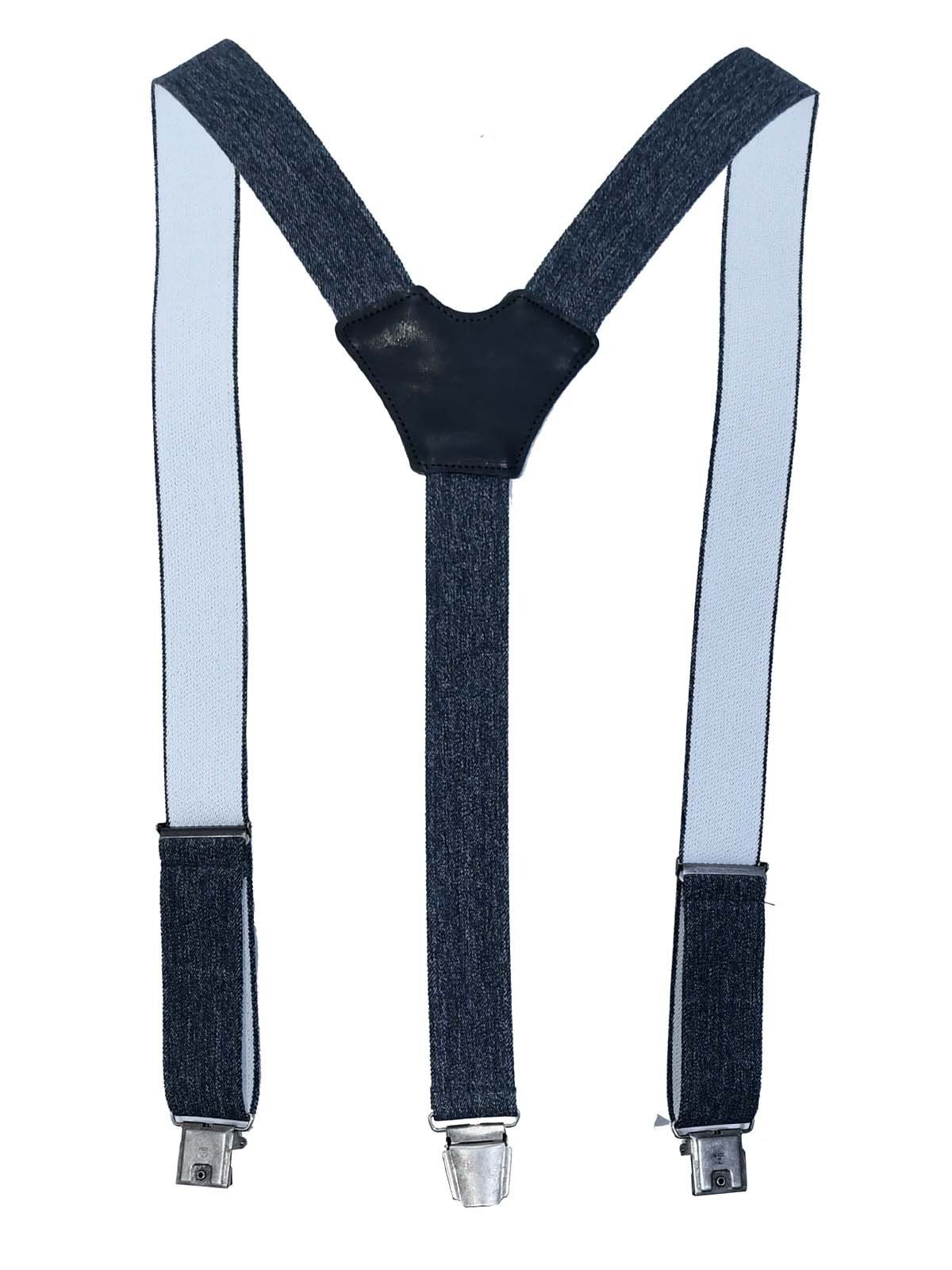 LLOYD Men’s Belts Hosenträger LLOYD-Hosenträger 35 mm Grey Lederrückenteil und Clips