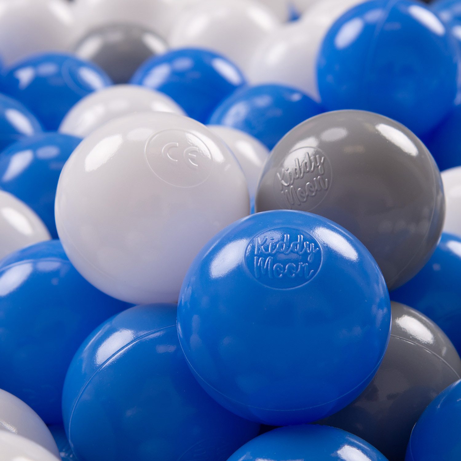 KiddyMoon Bällebad-Bälle ZK7 (Baby Plastikbälle Spielbälle, 50-St), Made in Europe