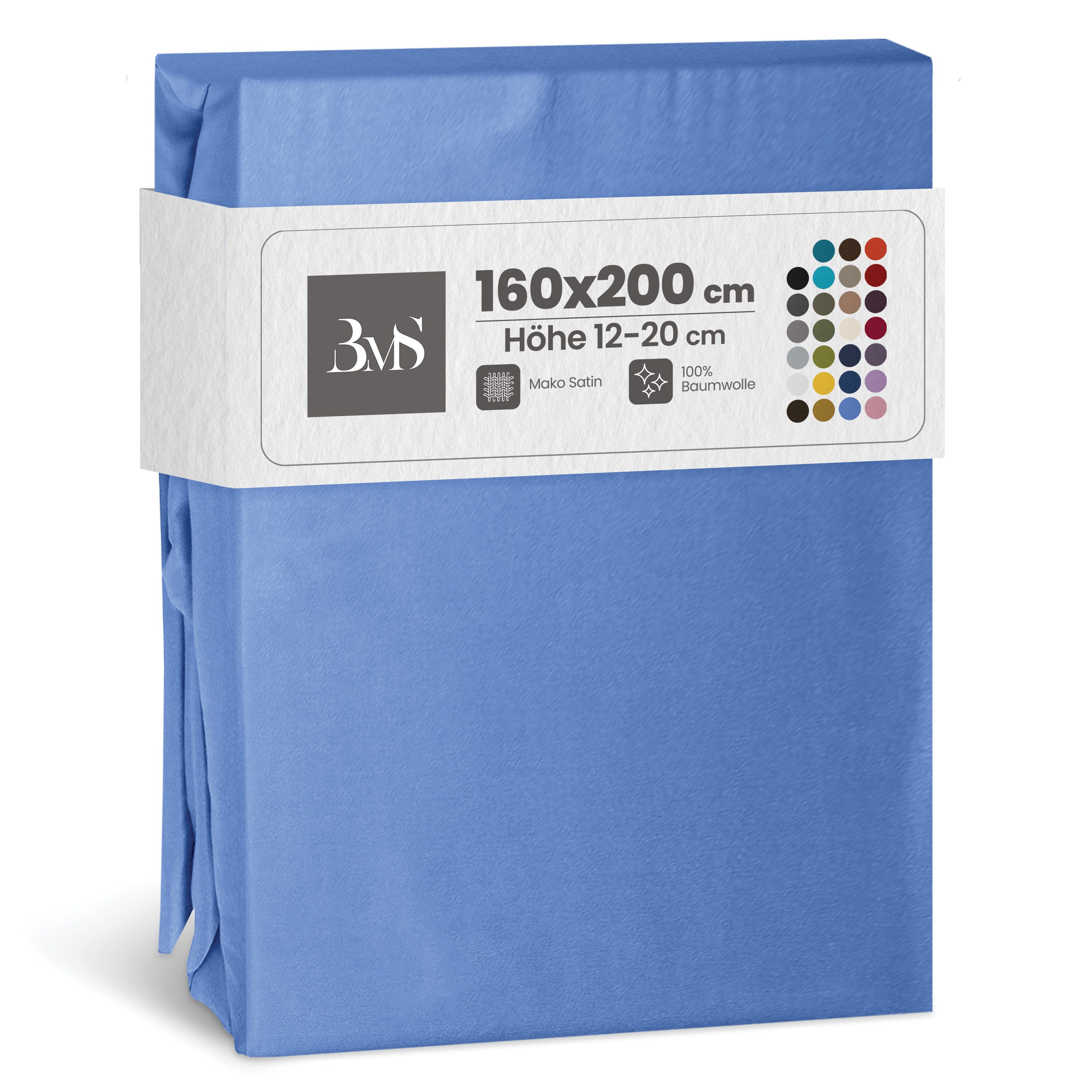BETTWAESCHE-MIT-STIL Spannbettlaken Mako Satin Spannbettlaken, Matratzenhöh günstig online kaufen