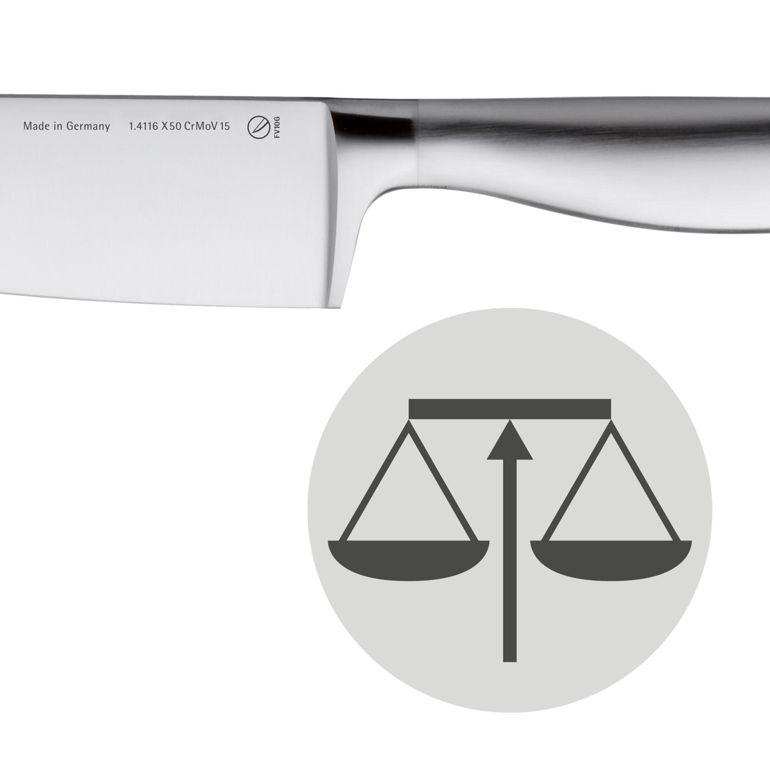 WMF Steakbesteck Grand Gourmet Steakmesser Set, 4-teilig (4-tlg), Klingenstahl, Grand Gourmet