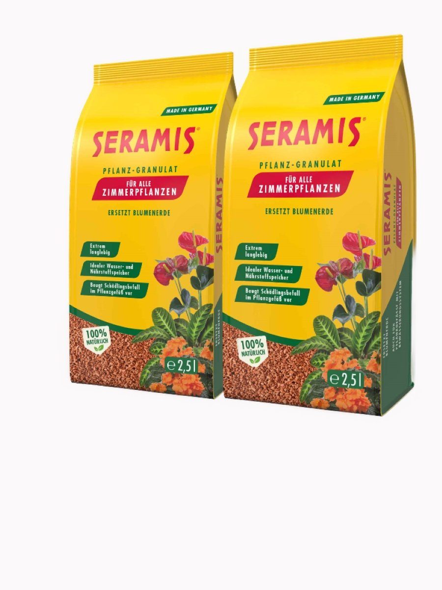 Chrysal Spezialerde Seramis Pflanzgranulat für Zimmerpflanzen - Sparpaket Beutel, (2-St)