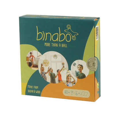TicToys Steckpuzzle »Binabo - Konstruktionsspielzeug aus Bioplastik - 60 Chips in vier Farben«, 60 Puzzleteile, die Teile sind zu 100% biologisch abbaubar