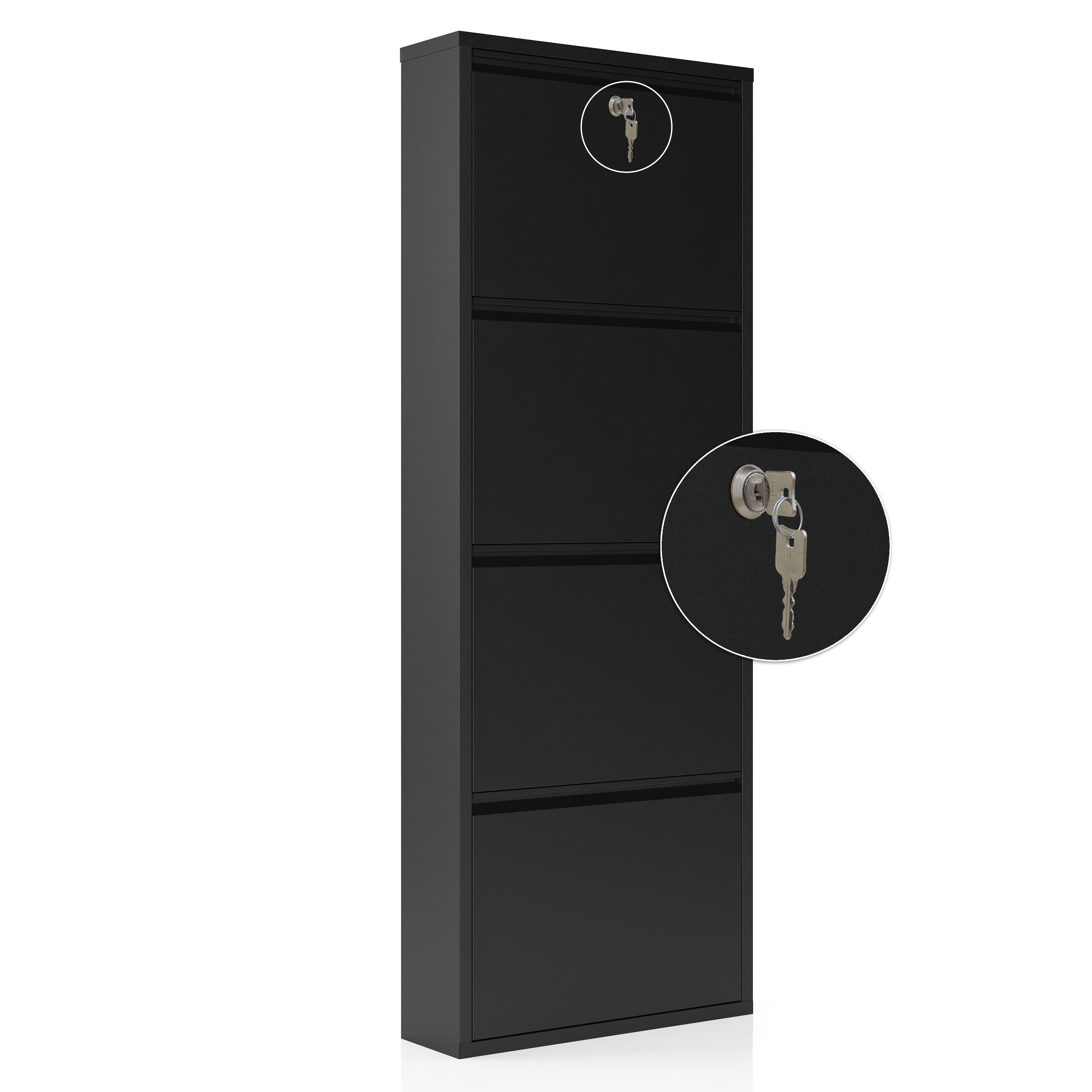 Kaufexpress GmbH Schuhschrank aus Metall, abschließbar, günstig online kaufen
