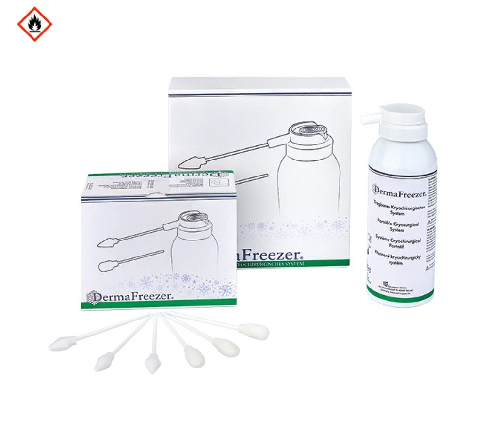 DocMed Warzen-Vereisungsspray Derma Freezer Set, (Spar Set, 62-tlg), Warzenentfernung, Schmerzarme Behandlung