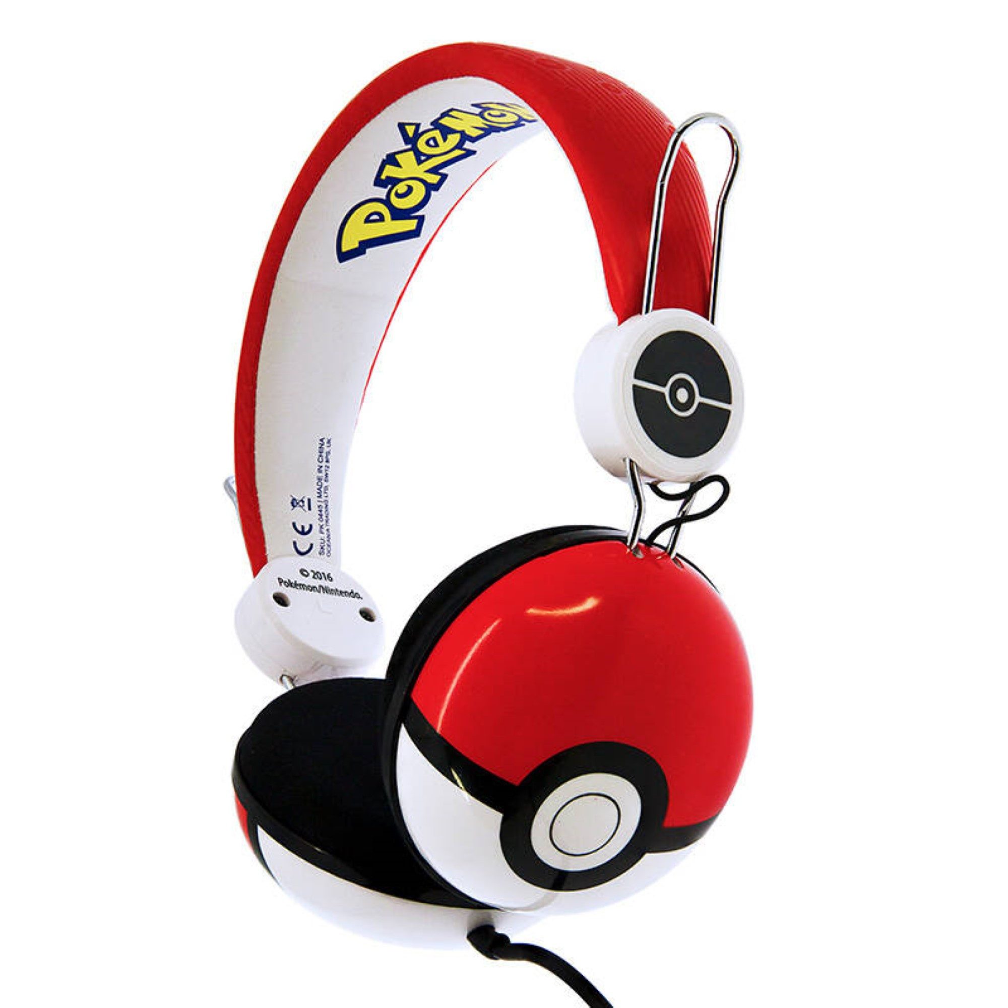 OTL Kabelgebundene Kopfhörer für Kinder OTL Pokemon Pokeball in Rot Kinder-Kopfhörer
