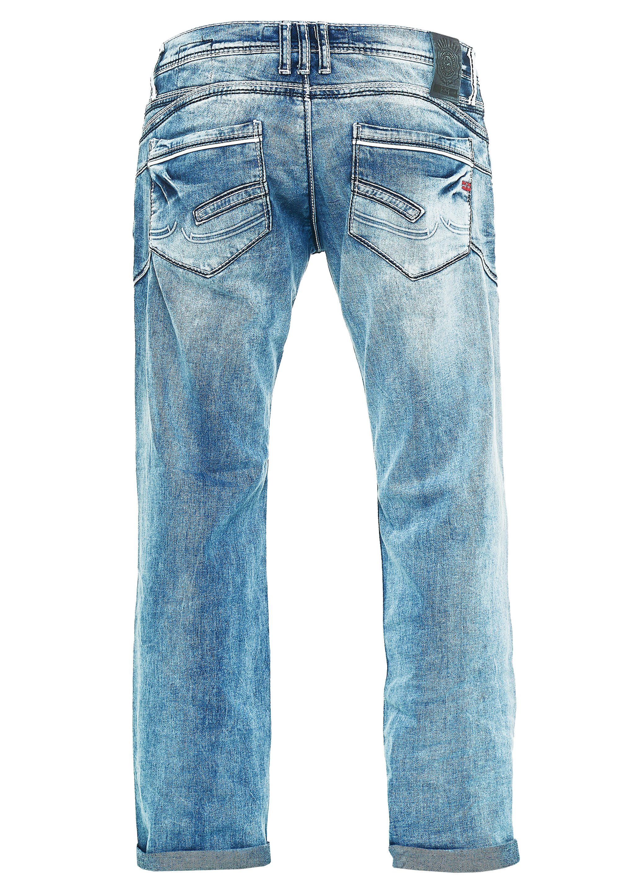 Waschung Jeans Neal Bequeme cooler mit Rusty