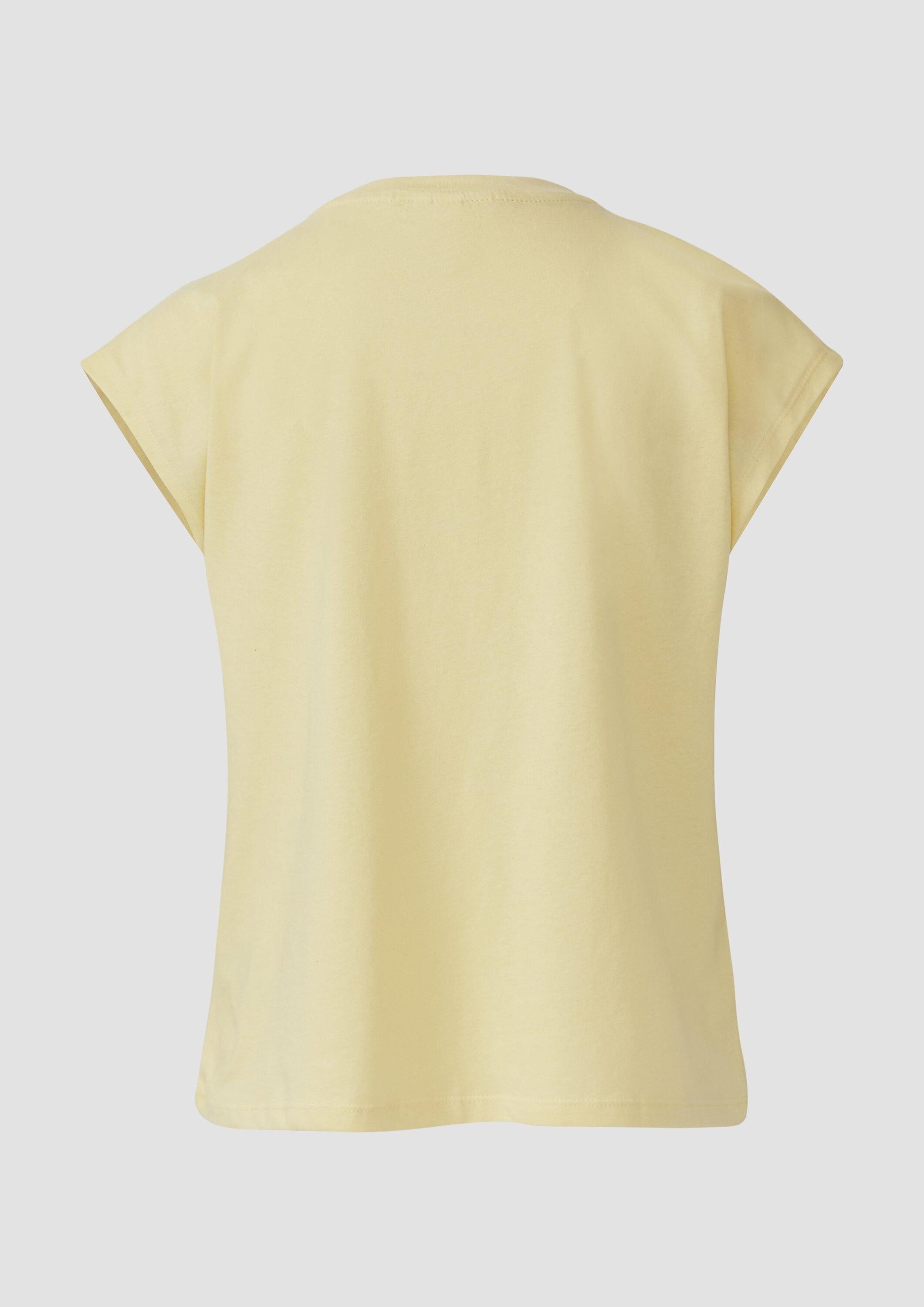 QS Kurzarmshirt T-Shirt T-Shirt mit leicht günstig online kaufen