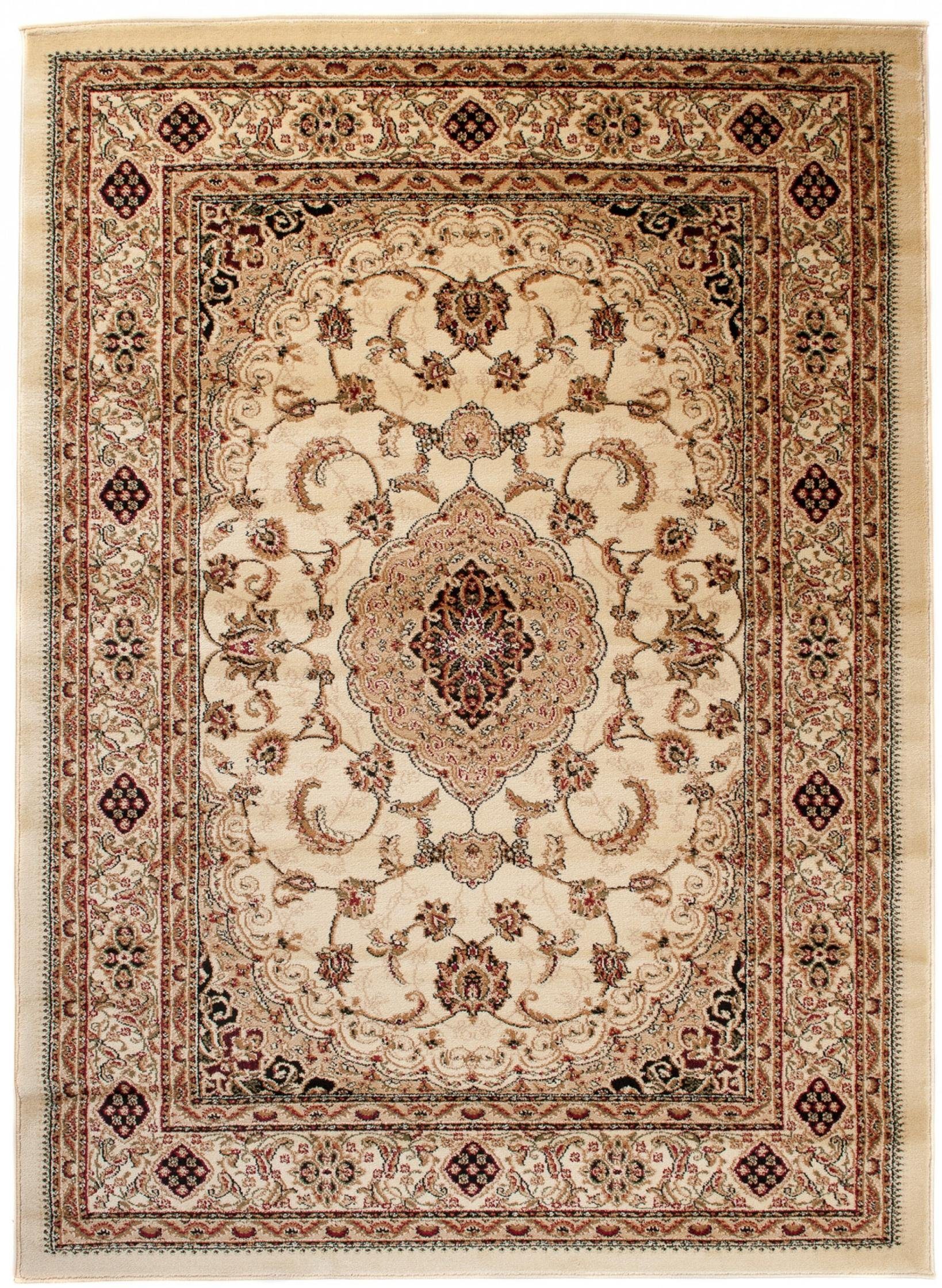 Orientteppich Oriente Teppich - Traditioneller für 170 Wohnzimmerteppich cm, Fußbodenheizung, Mazovia, x Geeignet Beige, Pflegeleicht, Orient 120 Teppich
