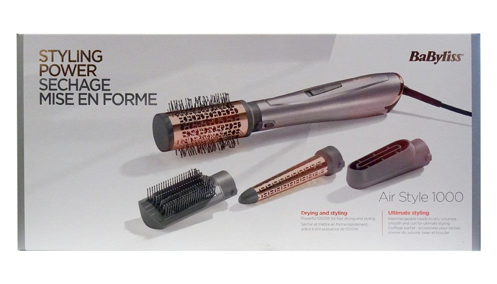 BaByliss Warmluftbürste BaByliss AS136E Air Style 1000 Warmluftbürste 50mm Bürstenaufsatz
