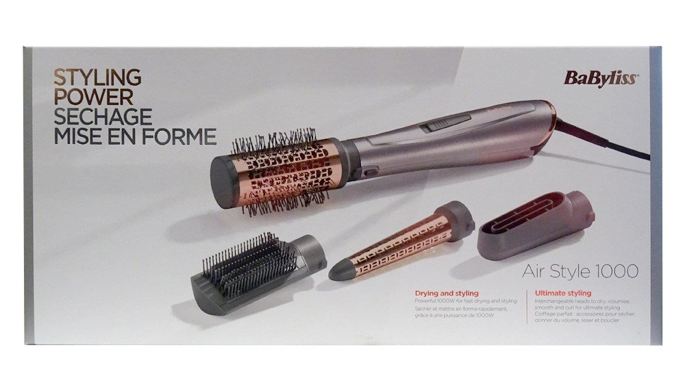 BaByliss Warmluftbürste BaByliss AS136E Air Style 1000 Warmluftbürste 50mm Bürstenaufsatz