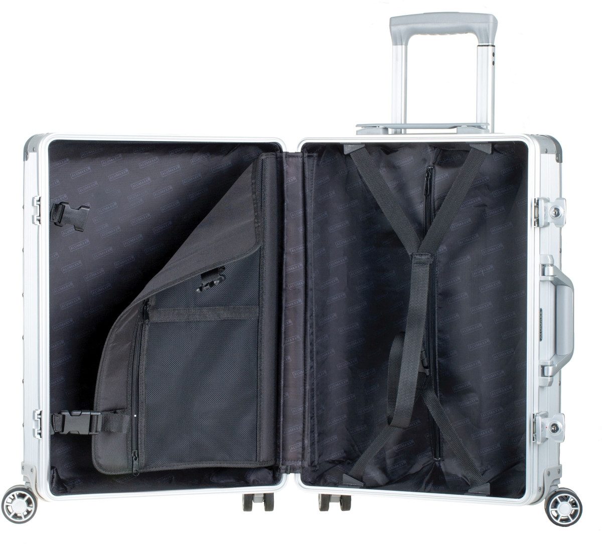 ALUMAXX Reisetasche Reisetrolley Orbit 40x55x20cm Aluminium silber matt