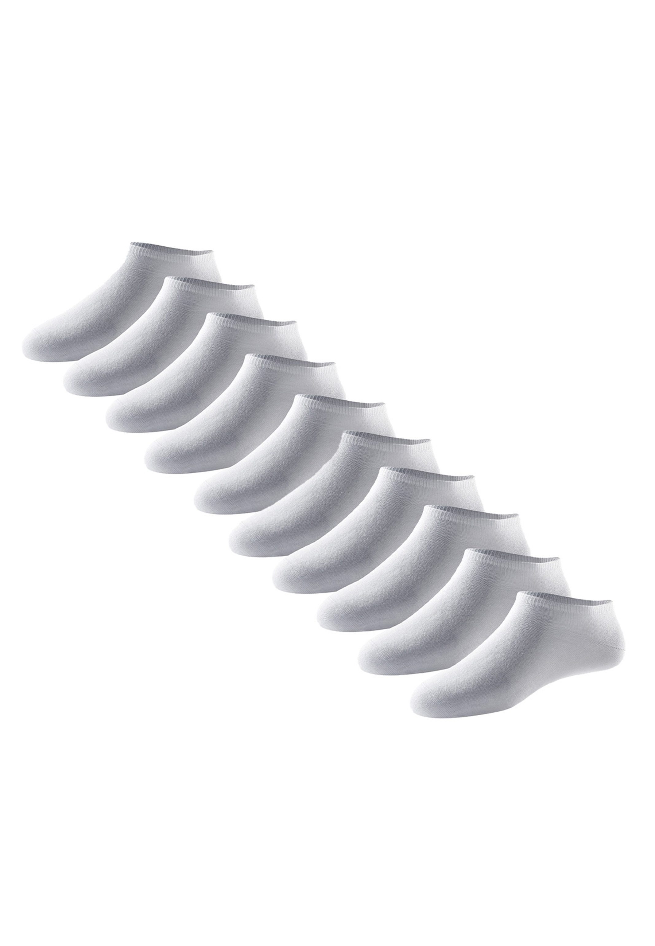 Schiesser Sneakersocken 10er Pack Bluebird (Spar-Set, 10-Paar) Sneaker Socken - Baumwolle - Atmungsaktiv - Extra softer Bund
