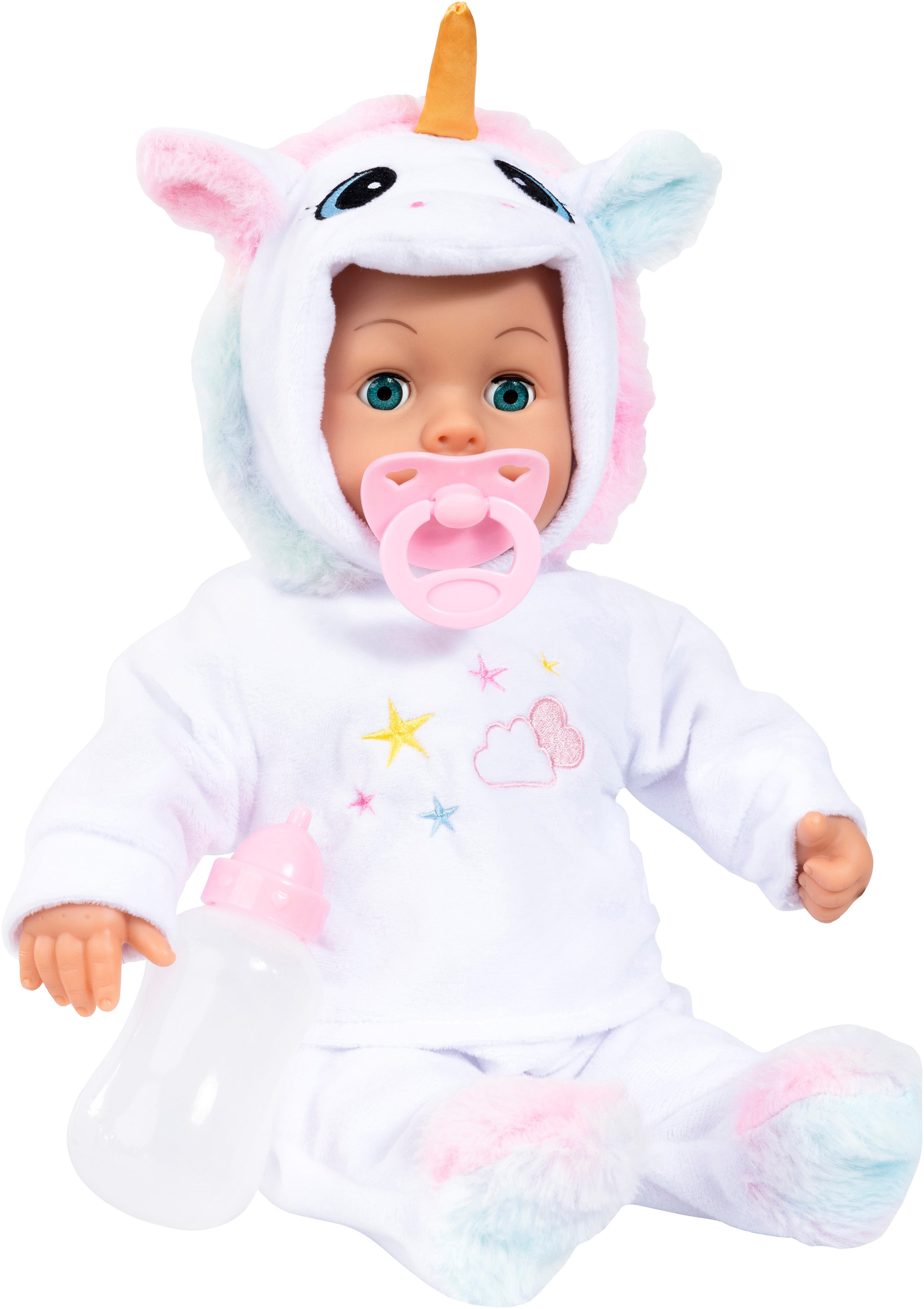 Bayer Babypuppe First Words 38 cm weiß