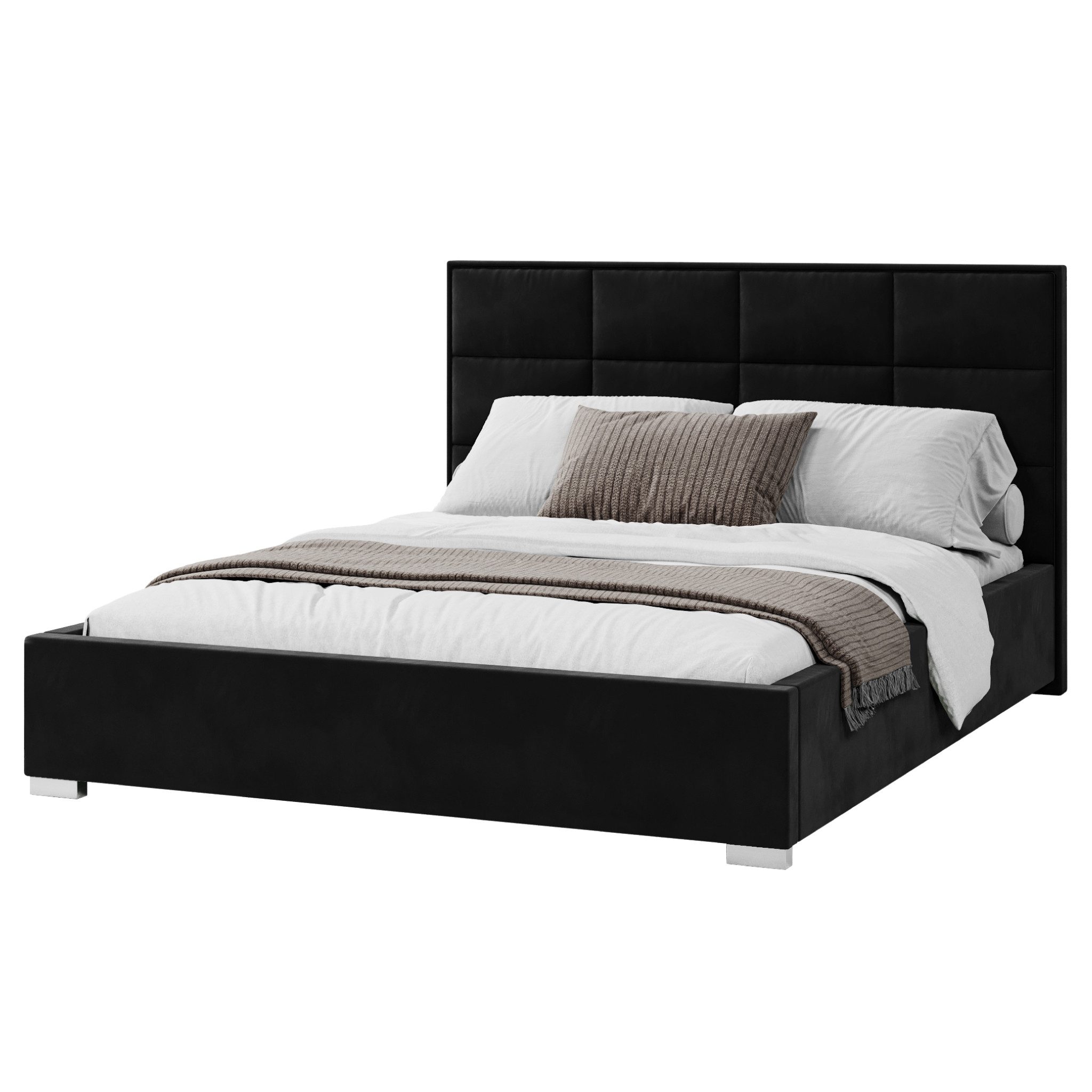 FDM Polsterbett modern mit Bettkasten MADE IN EU - mit hochwertigem Velours günstig online kaufen