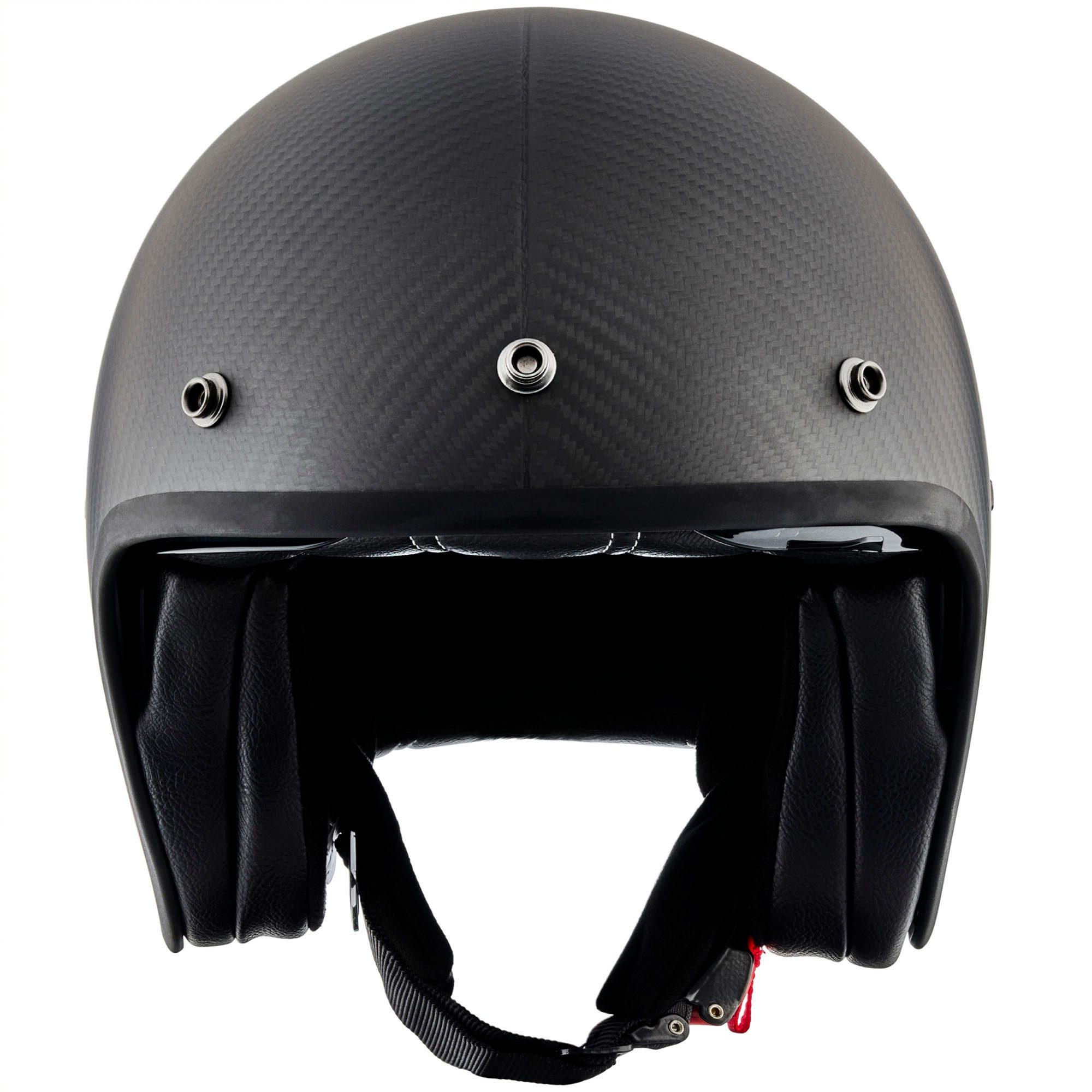 PEROZ Motorradhelm Filus Carbon Jethelm, vorbereitet für Kommunikationssystem,herausnehmbares Innenfutter