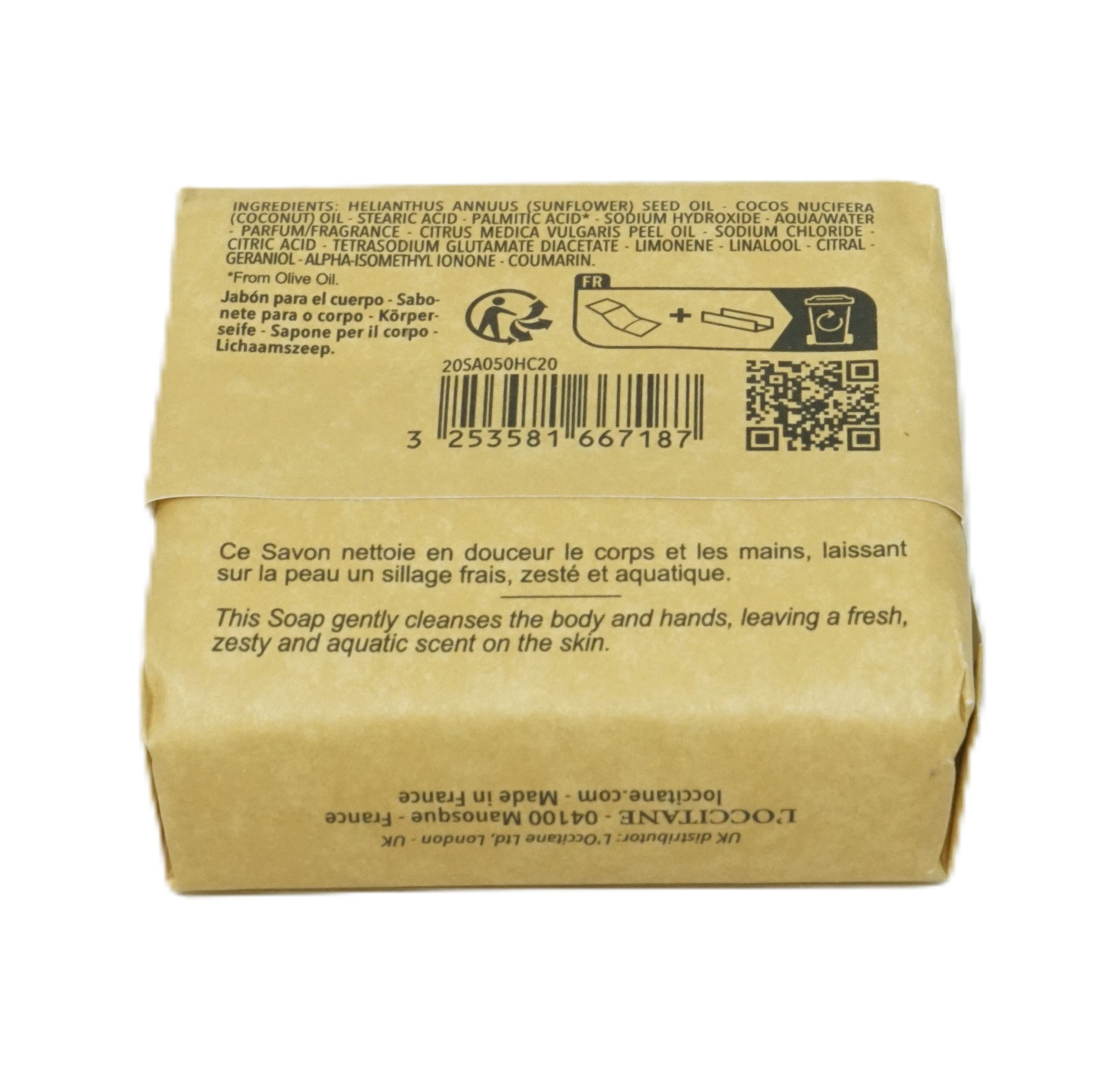 L'OCCITANE Handseife L'Occitane Cap Cedrat Pour Homme Seife 50g