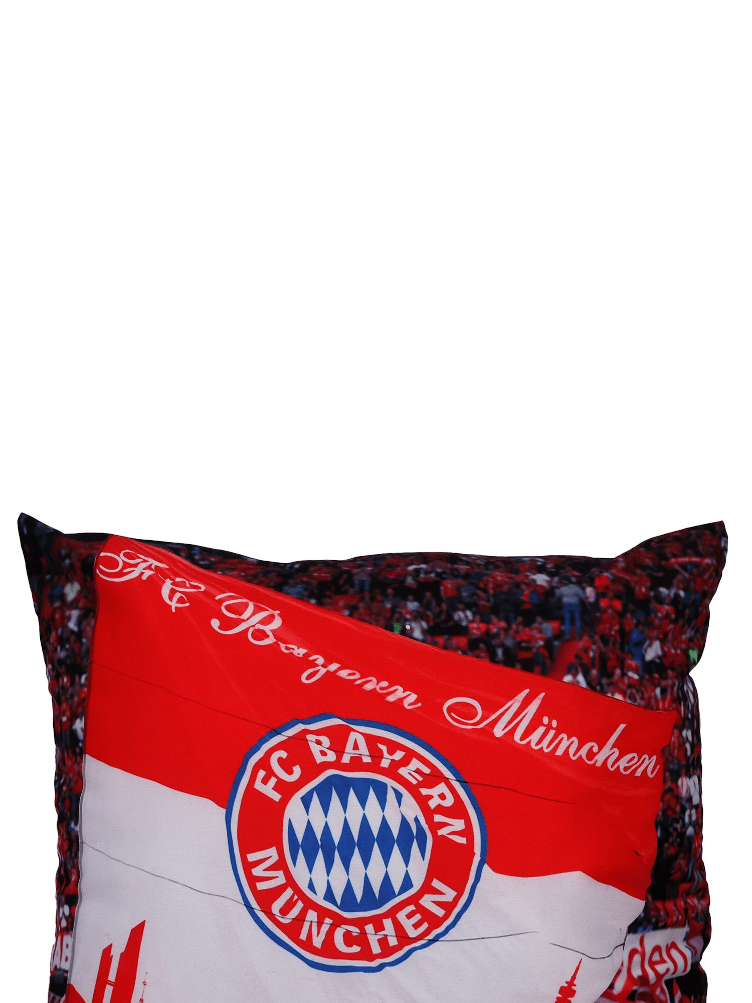 FC Bayern München Kopfkissen FC Bayern München I Kissen Fankurve 40x40 cm I Rot/Weiß I 40x40 cm