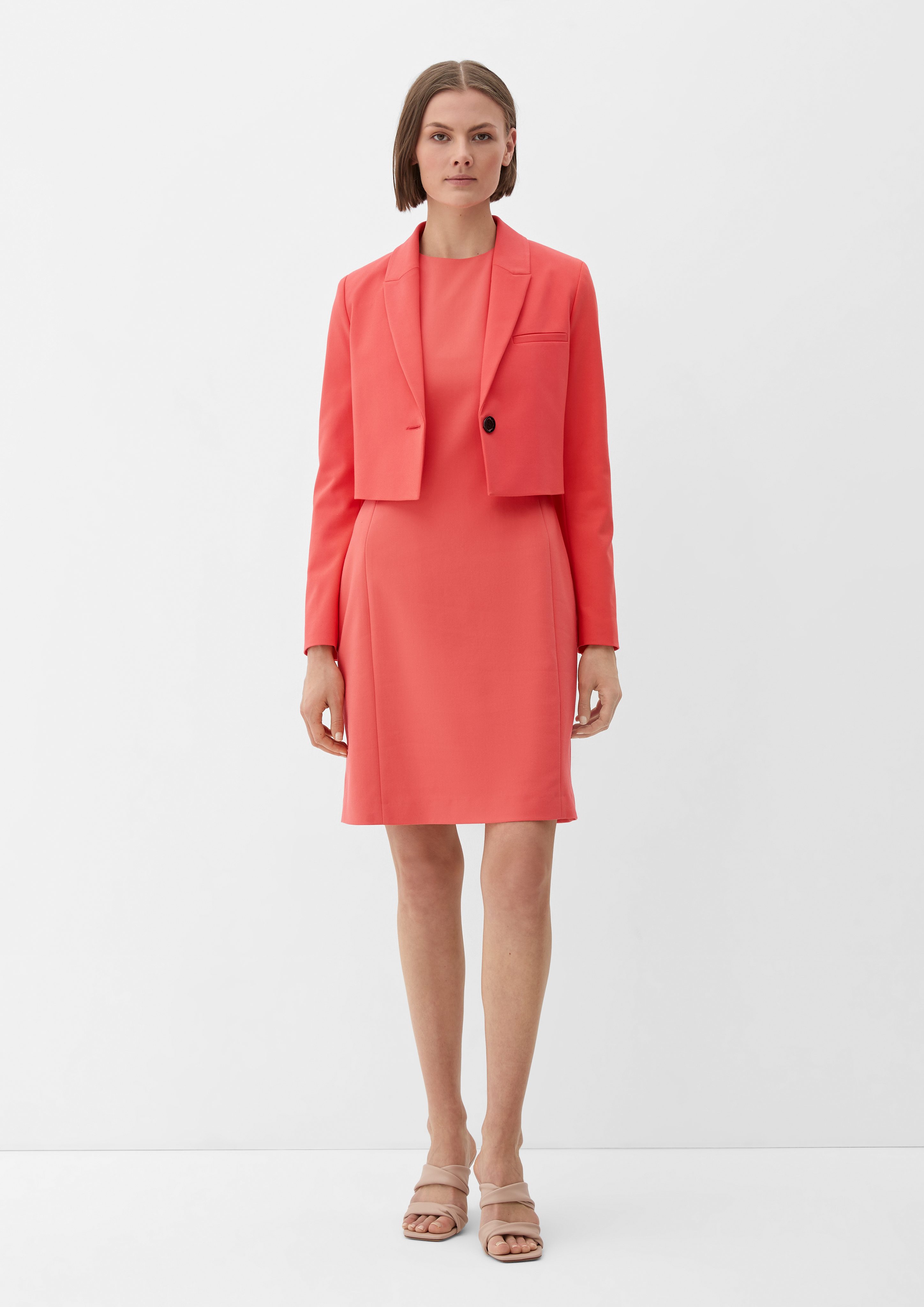 Minikleid Etuikleid aus Twill